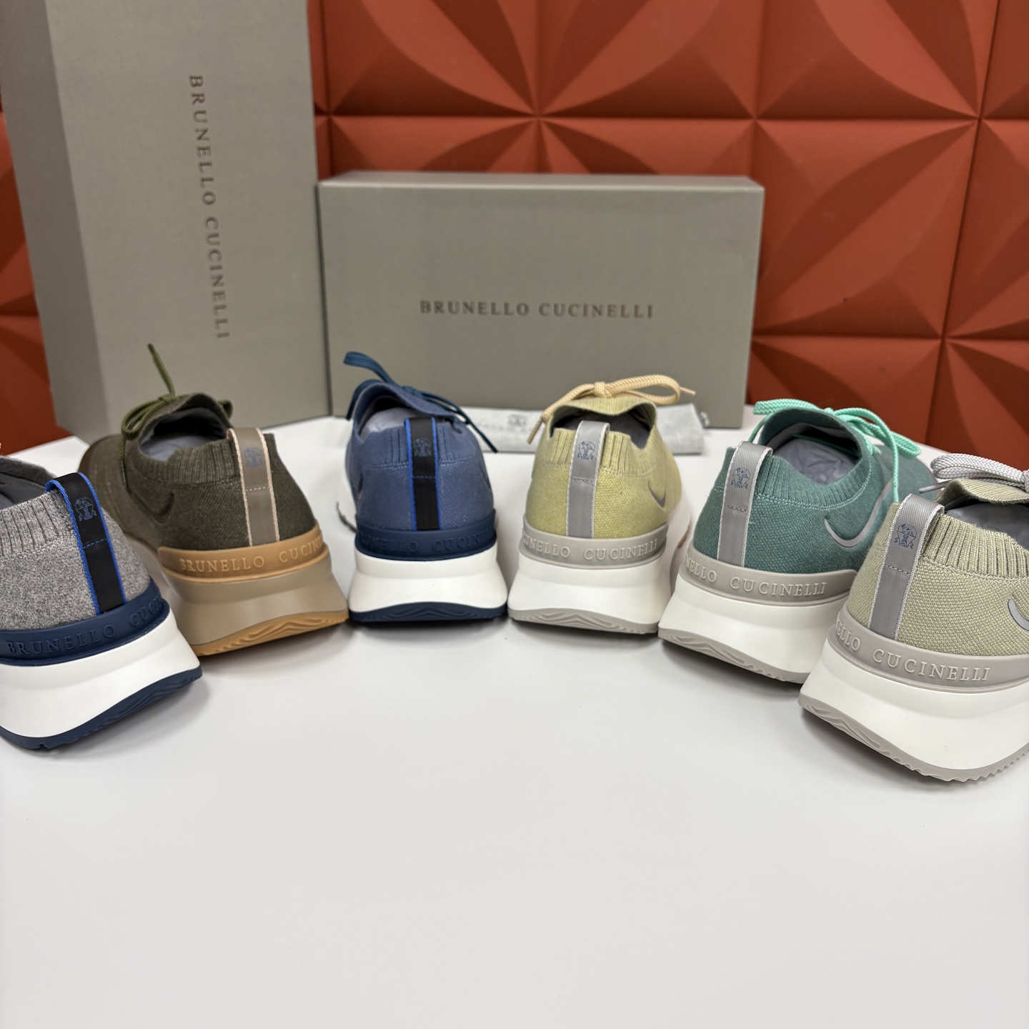 💋💍BC 新品 Brunello Cucinell* 针织运动鞋系列 官方 9,600 当意大利匠心邂逅