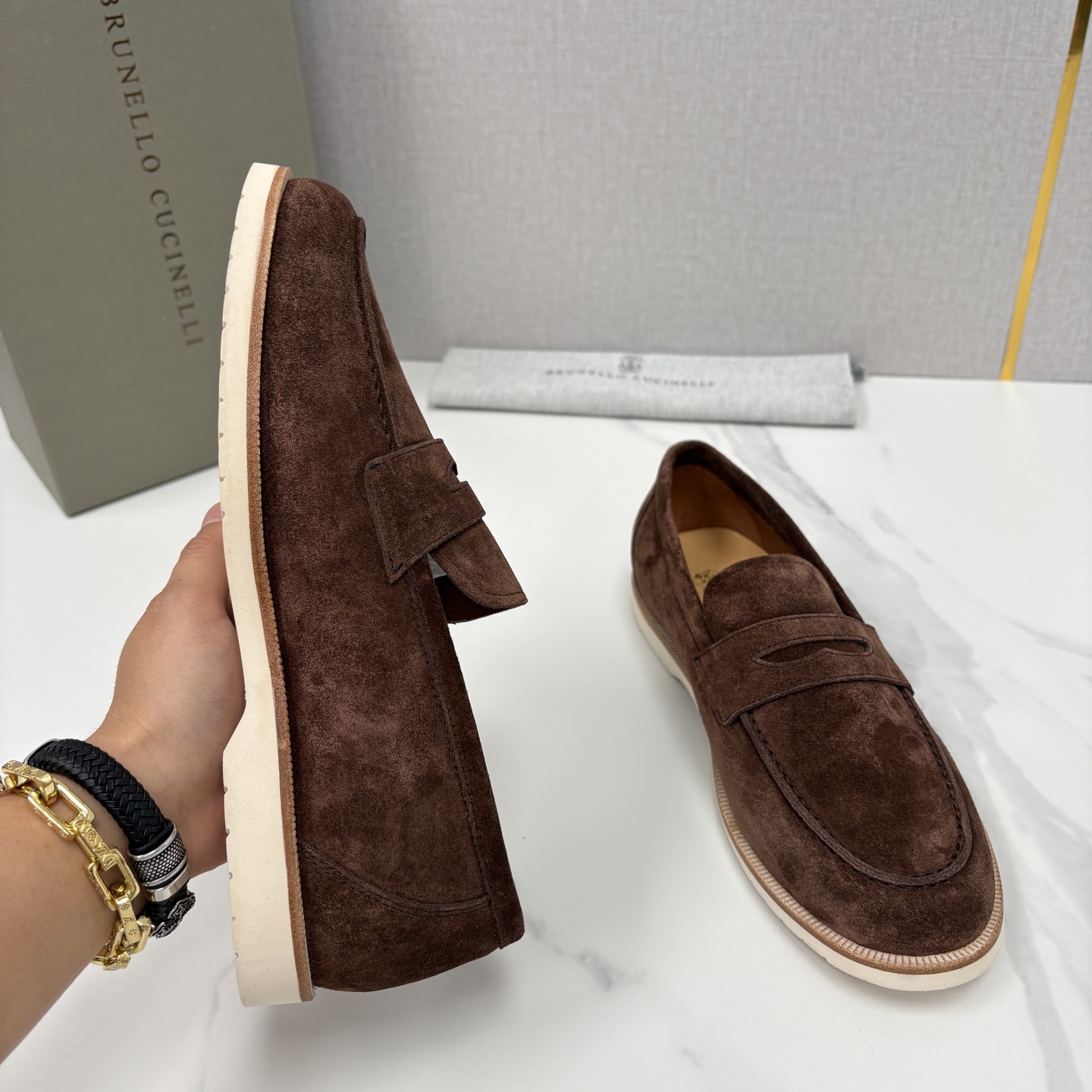 💋💍BC家新品上架 Brunello Cucinell* 乐福鞋皮鞋 意式松弛感的行走艺术 当手工匠艺遇