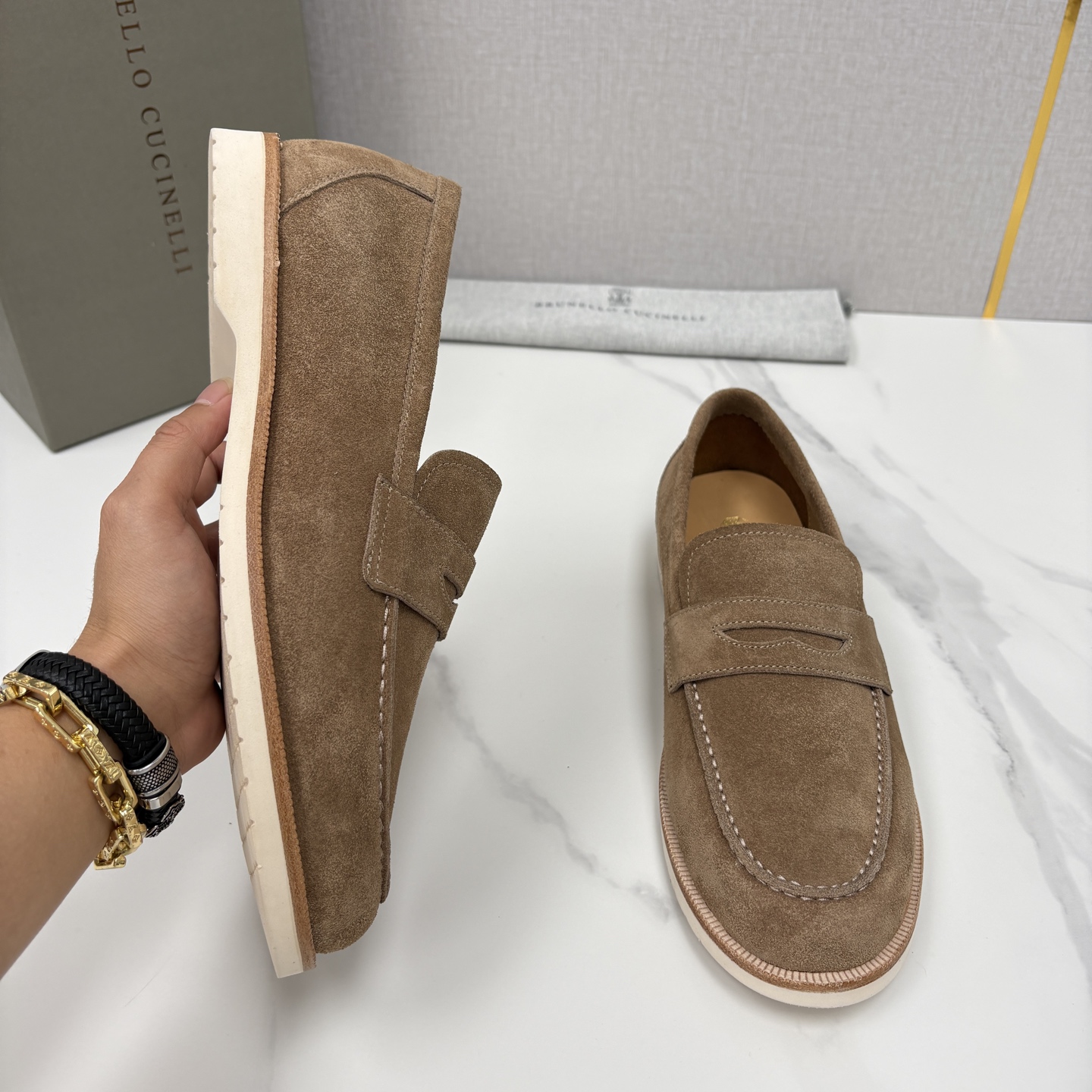 💋💍BC家新品上架 Brunello Cucinell* 乐福鞋皮鞋 意式松弛感的行走艺术 当手工匠艺遇