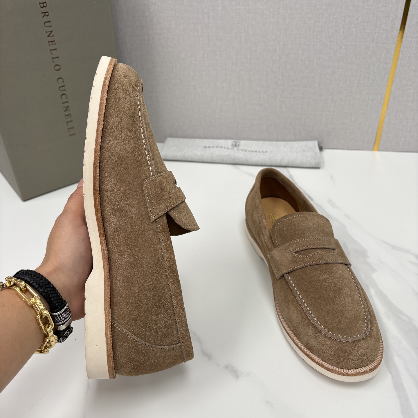 💋💍BC家新品上架 Brunello Cucinell* 乐福鞋皮鞋 意式松弛感的行走艺术 当手工匠艺遇