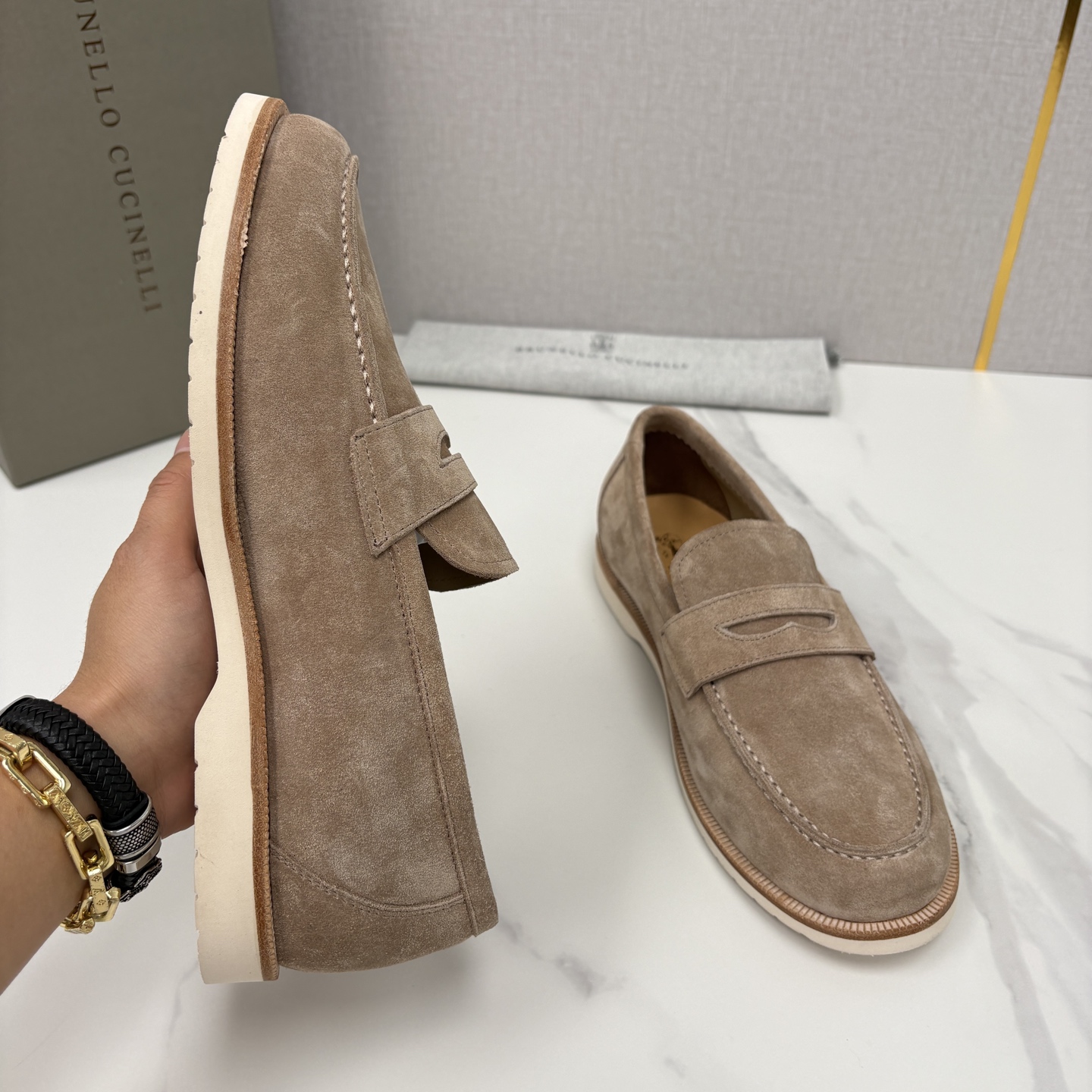 💋💍BC家新品上架 Brunello Cucinell* 乐福鞋皮鞋 意式松弛感的行走艺术 当手工匠艺遇