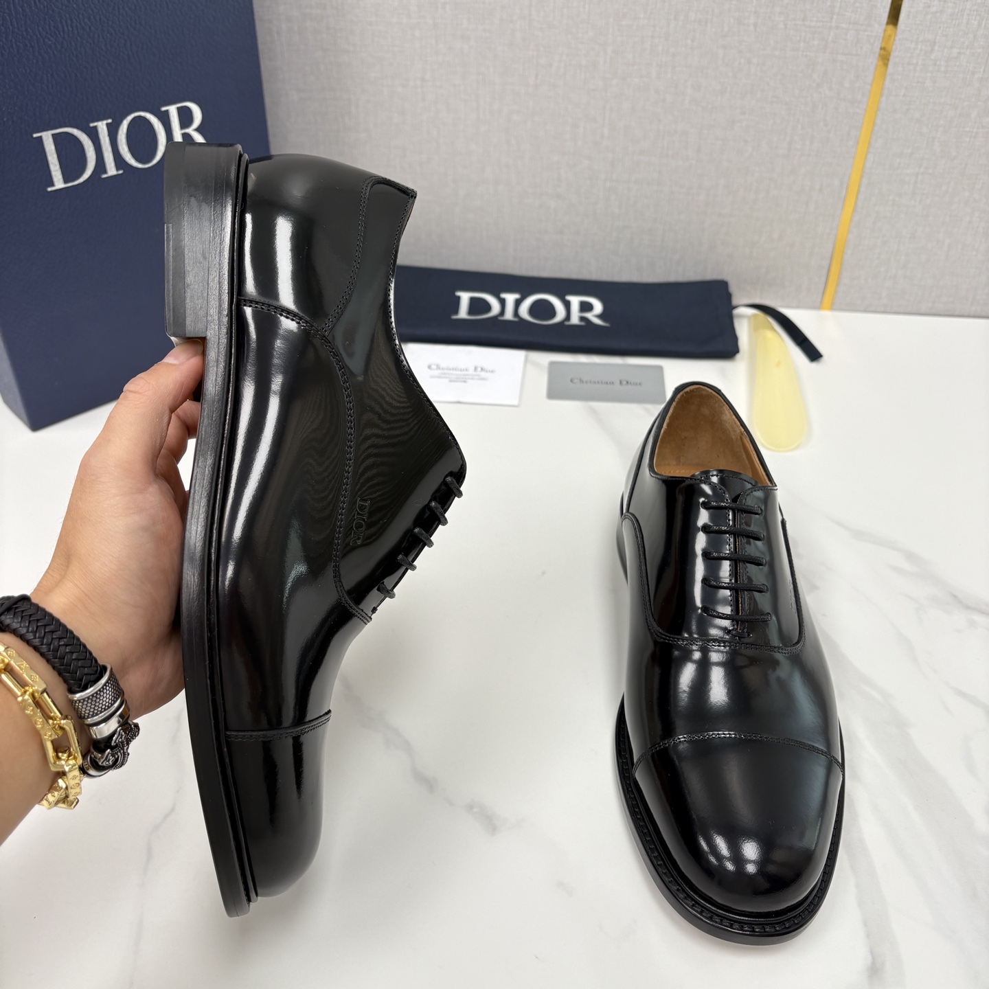 💋💍CD家新品 Dio* 迪-奥 高版本新款男士正装鞋皮鞋， Embassy德比鞋。 官方 9,400。