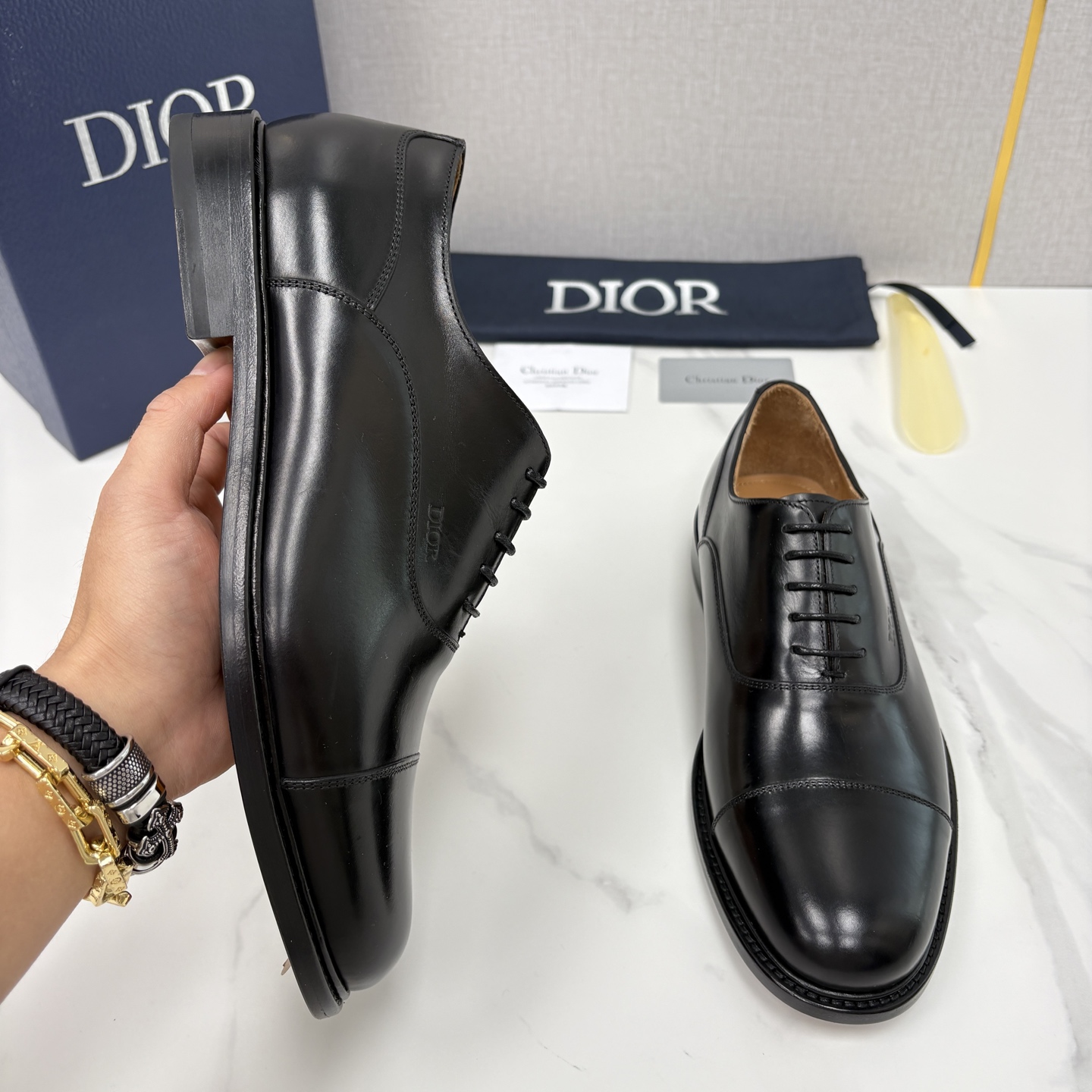 💋💍CD家新品 Dio* 迪-奥 高版本新款男士正装鞋皮鞋， Embassy德比鞋。 官方 9,400。