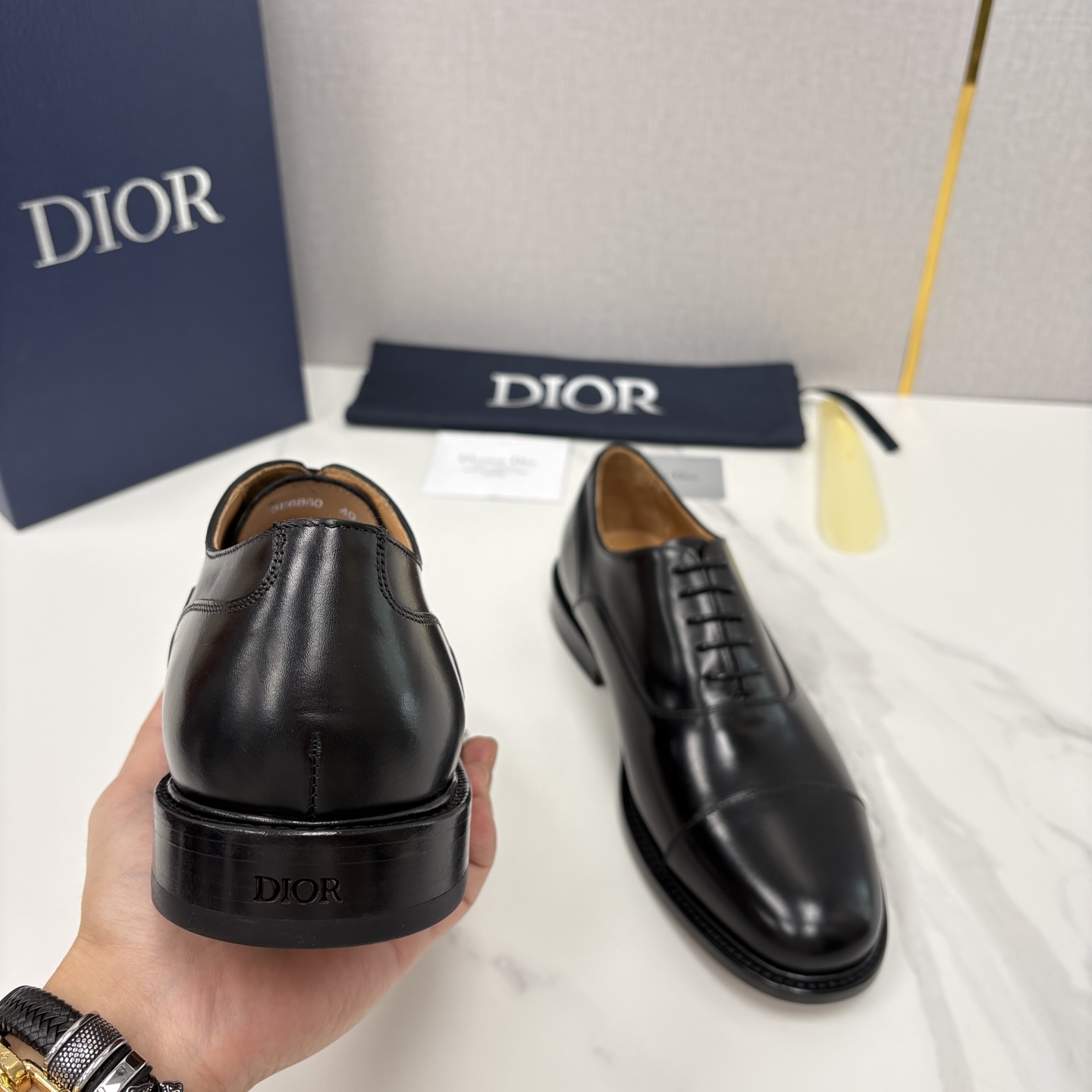 💋💍CD家新品 Dio* 迪-奥 高版本新款男士正装鞋皮鞋， Embassy德比鞋。 官方 9,400。