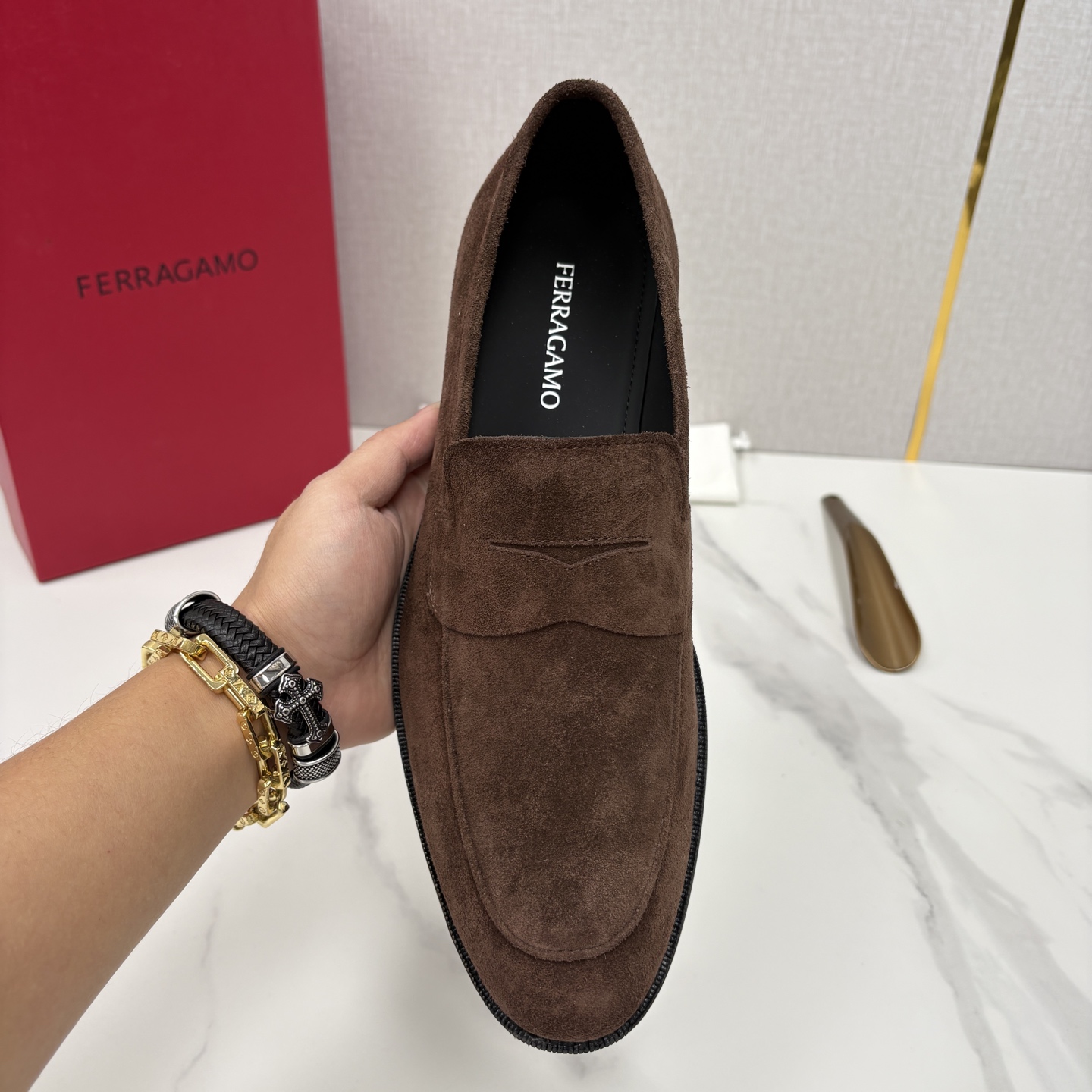 💋💍 SF 菲拉** 专柜同步新款 男士便鞋 可休闲可正装莫卡辛乐福皮鞋 经典造型体现正装时髦魅力，全新