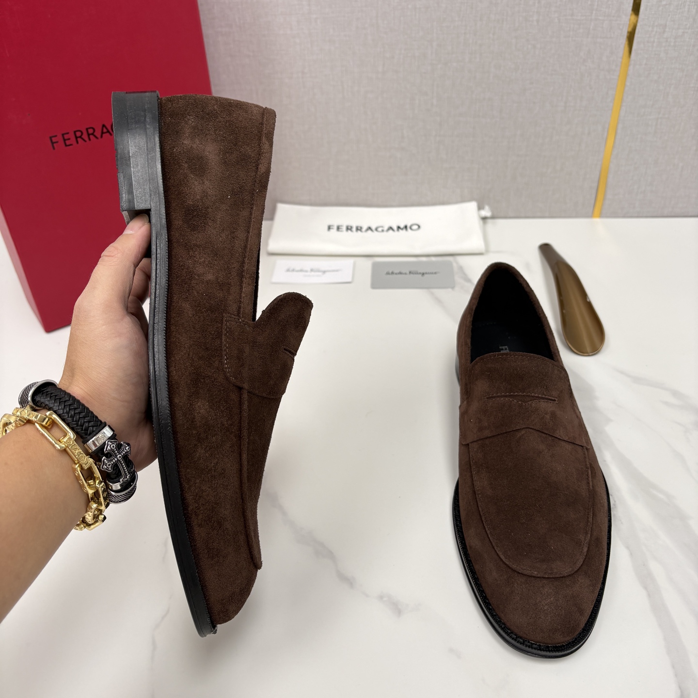 💋💍 SF 菲拉** 专柜同步新款 男士便鞋 可休闲可正装莫卡辛乐福皮鞋 经典造型体现正装时髦魅力，全新