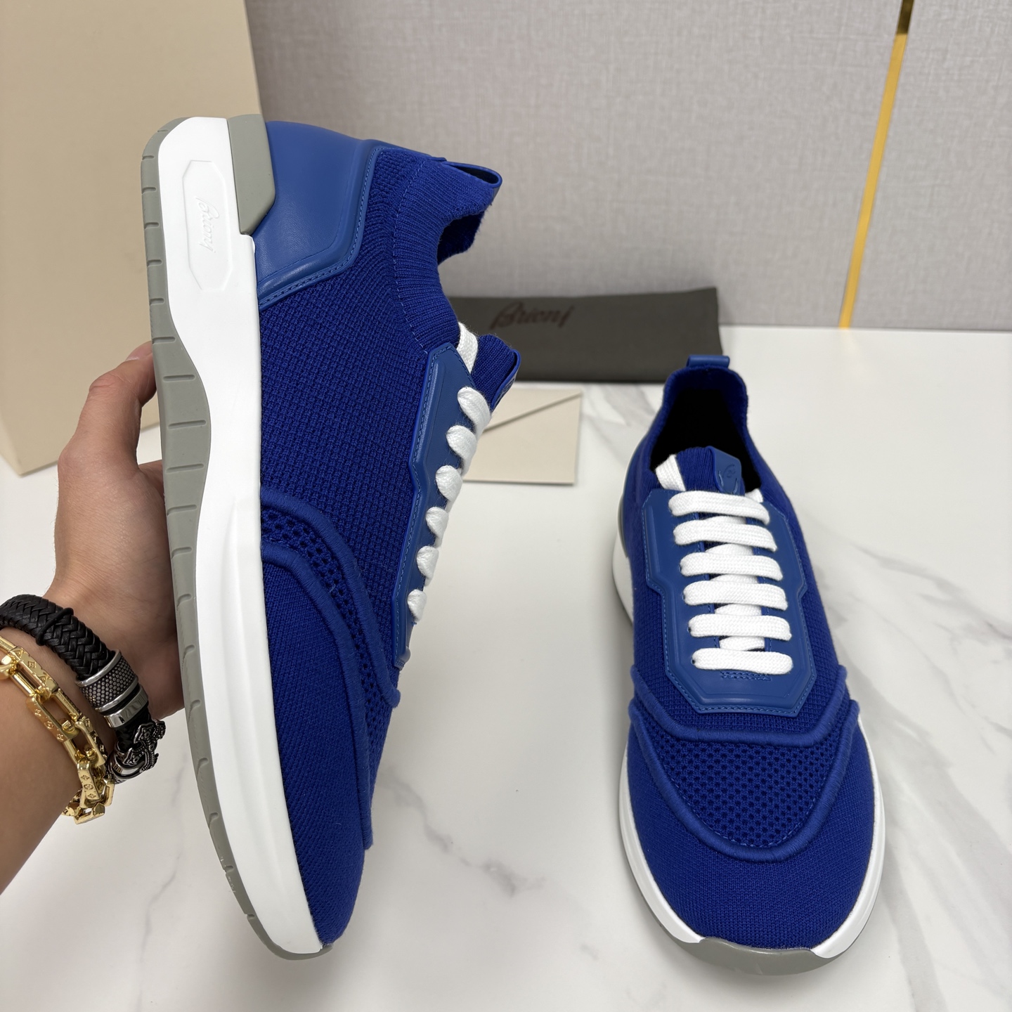 💋💍 Brion* （布里-奥尼） 男士新款轻奢休闲运动鞋 该品牌于1945年创立于意大利罗马的男装奢侈