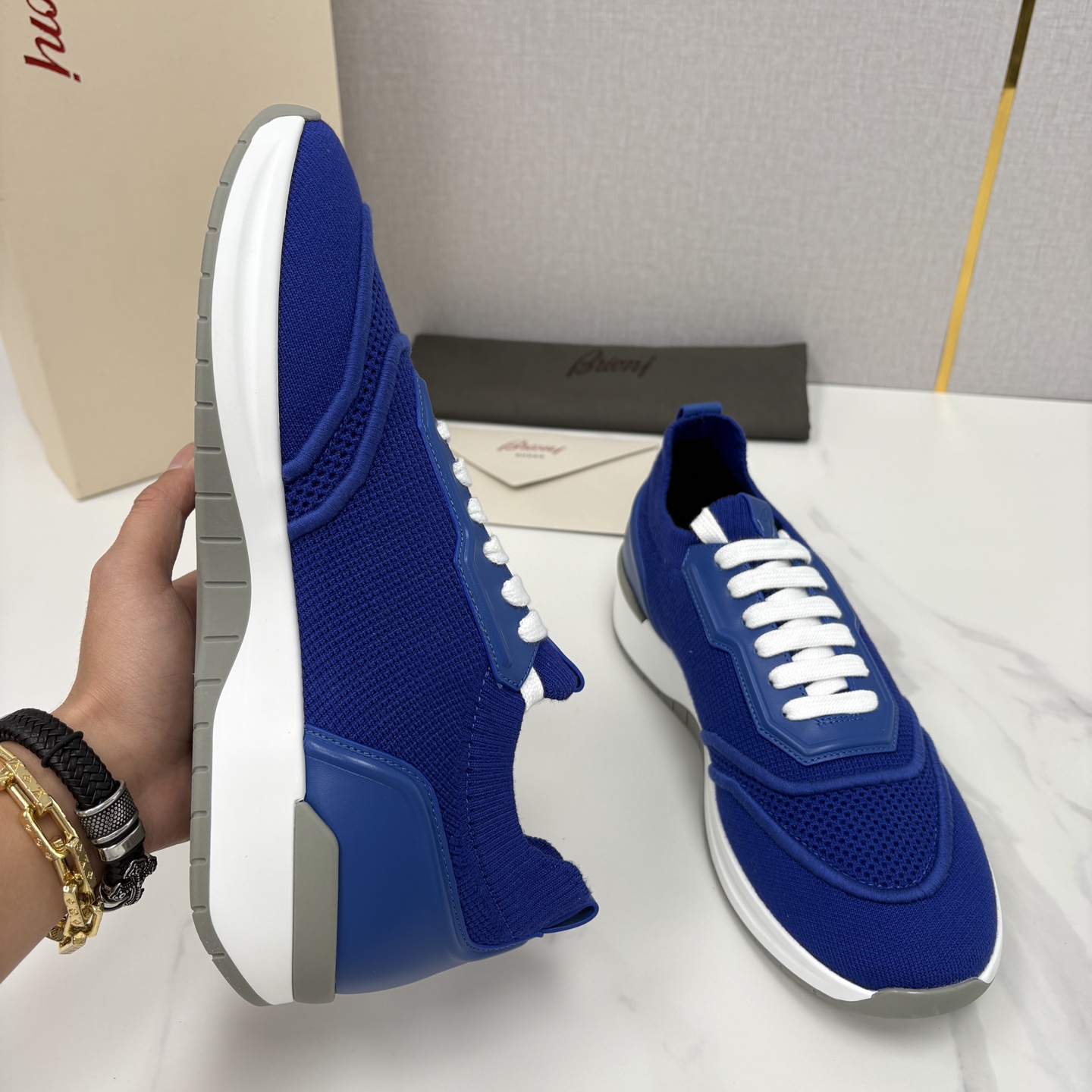 💋💍 Brion* （布里-奥尼） 男士新款轻奢休闲运动鞋 该品牌于1945年创立于意大利罗马的男装奢侈