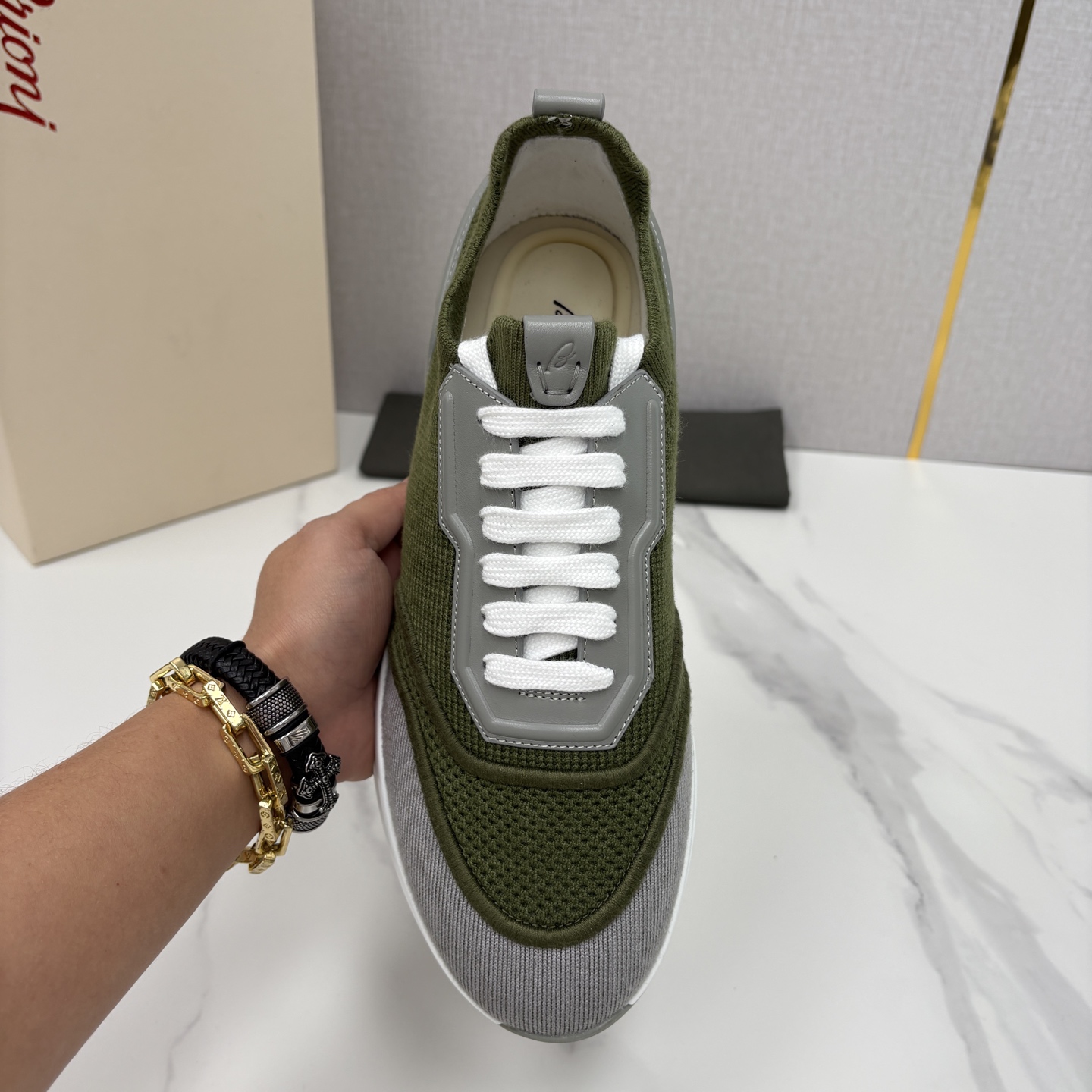 💋💍 Brion* （布里-奥尼） 男士新款轻奢休闲运动鞋 该品牌于1945年创立于意大利罗马的男装奢侈