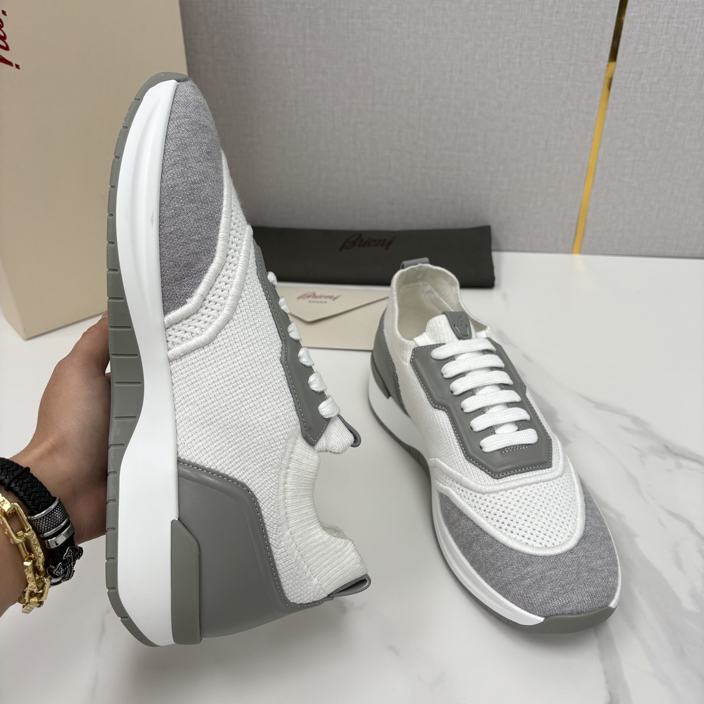 💋💍 Brion* （布里-奥尼） 男士新款轻奢休闲运动鞋 该品牌于1945年创立于意大利罗马的男装奢侈