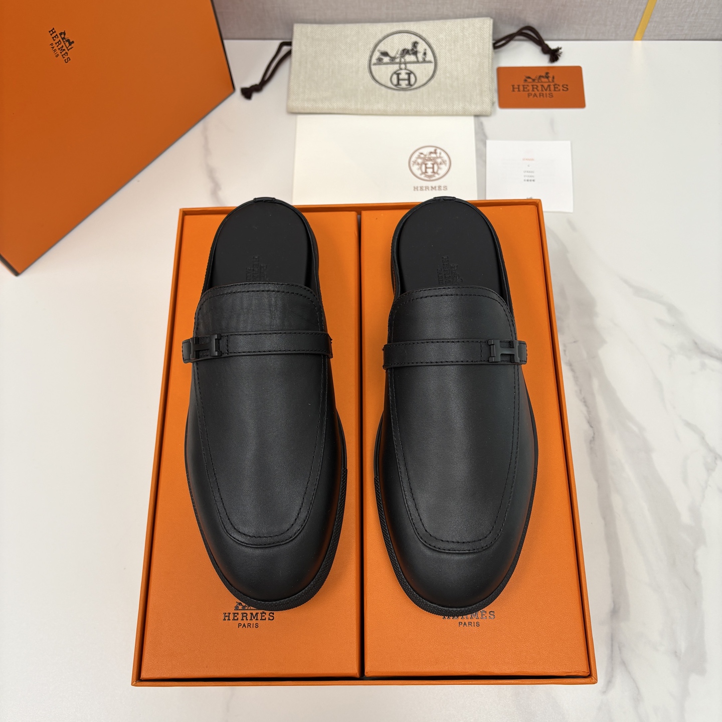 💋💍H家新品 Hermè* 爱马-仕 穆勒鞋 男士半拖 官方 9,280 奢适慵懒的高阶表达 甄选进口小