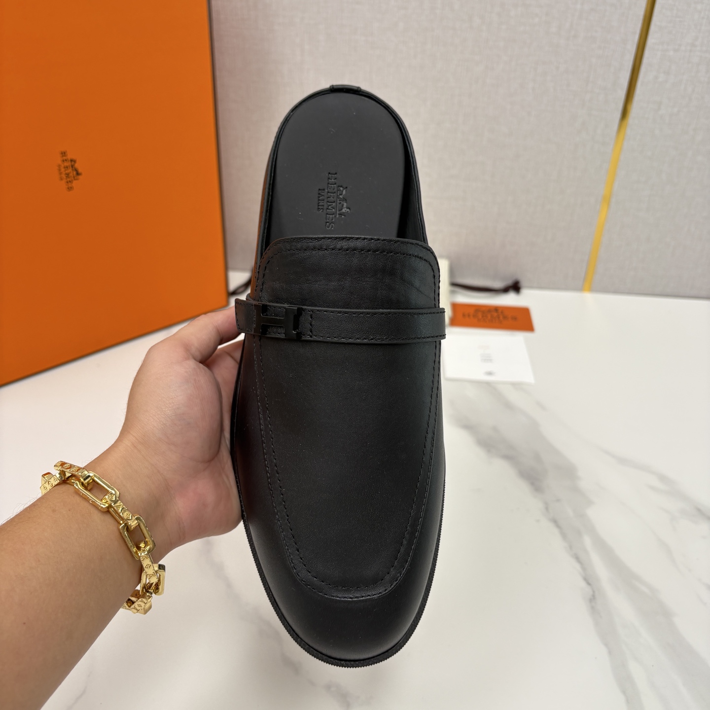 💋💍H家新品 Hermè* 爱马-仕 穆勒鞋 男士半拖 官方 9,280 奢适慵懒的高阶表达 甄选进口小