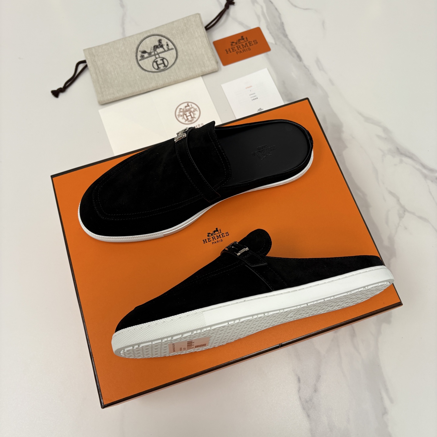 💋💍H家新品 Hermè* 爱马-仕 穆勒鞋 男士半拖 官方 9,280 奢适慵懒的高阶表达 甄选进口小