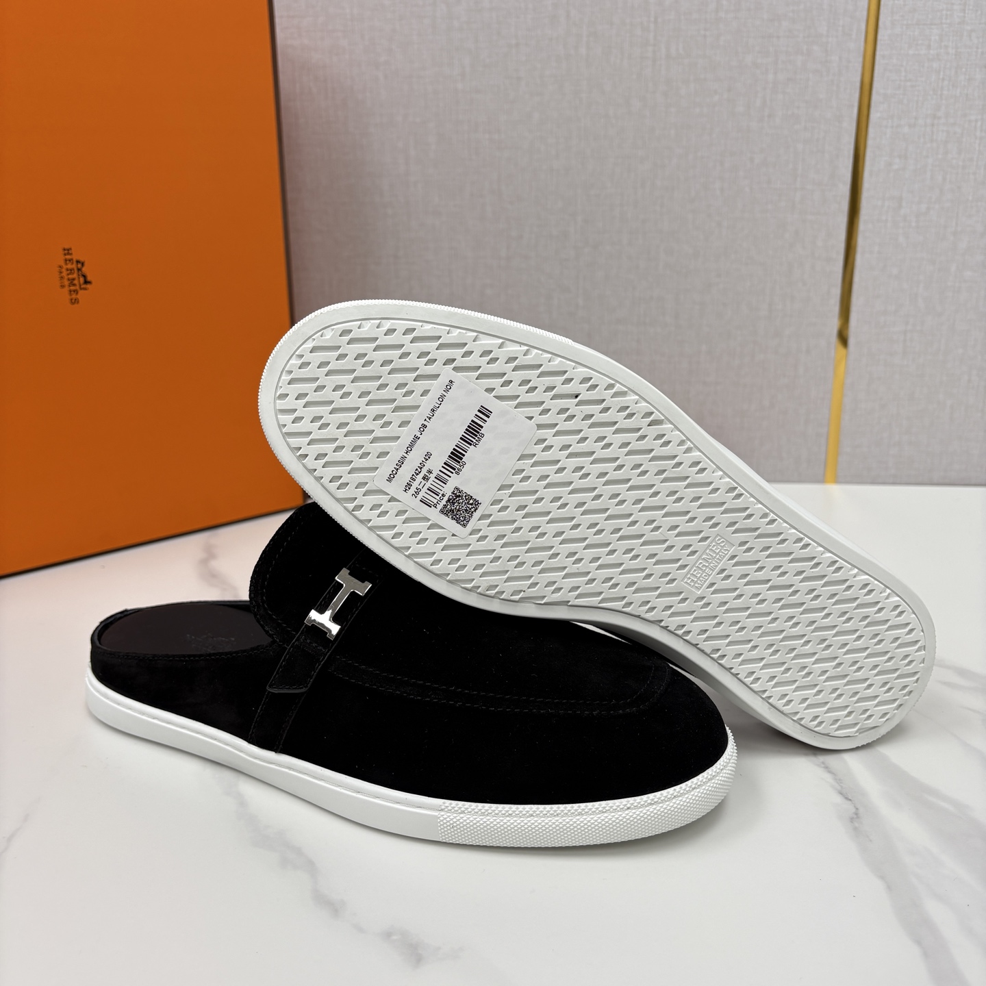 💋💍H家新品 Hermè* 爱马-仕 穆勒鞋 男士半拖 官方 9,280 奢适慵懒的高阶表达 甄选进口小