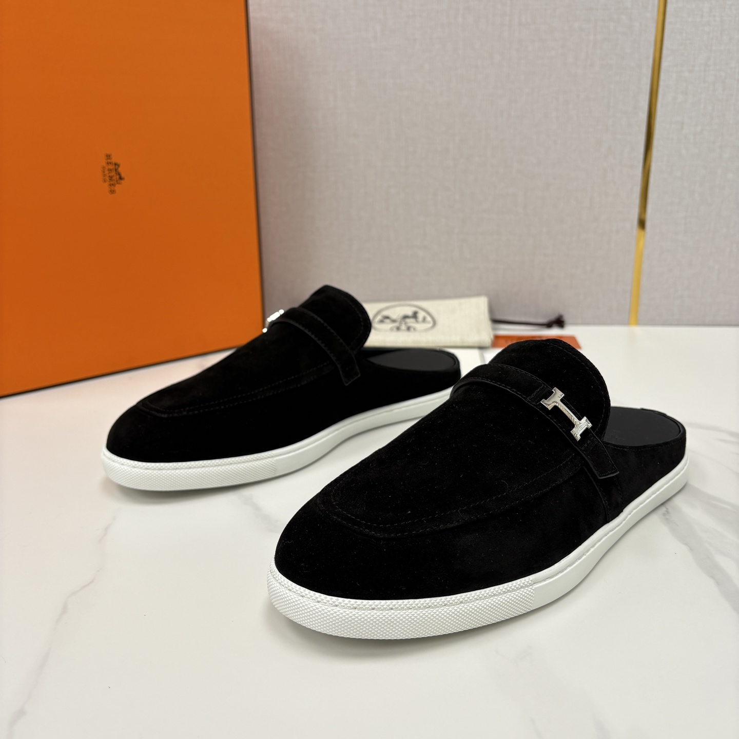 💋💍H家新品 Hermè* 爱马-仕 穆勒鞋 男士半拖 官方 9,280 奢适慵懒的高阶表达 甄选进口小