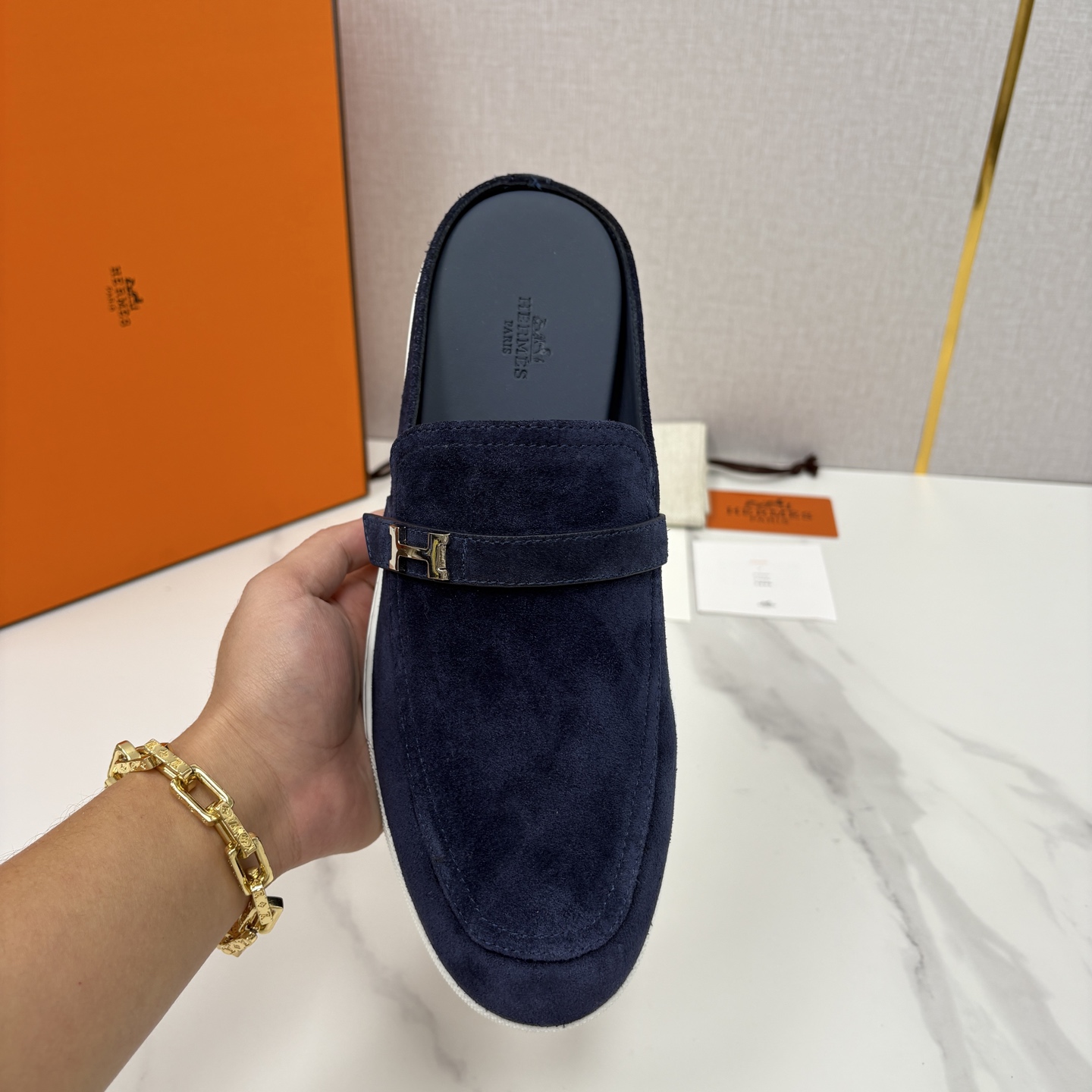 💋💍H家新品 Hermè* 爱马-仕 穆勒鞋 男士半拖 官方 9,280 奢适慵懒的高阶表达 甄选进口小