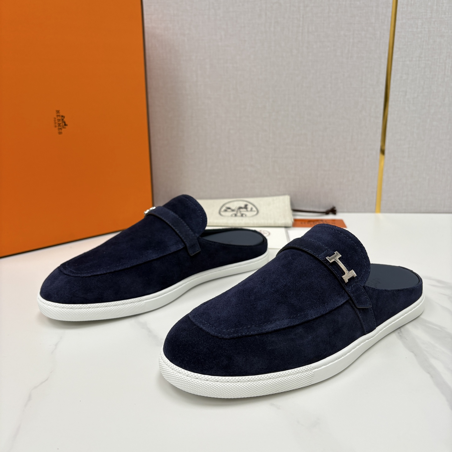 💋💍H家新品 Hermè* 爱马-仕 穆勒鞋 男士半拖 官方 9,280 奢适慵懒的高阶表达 甄选进口小