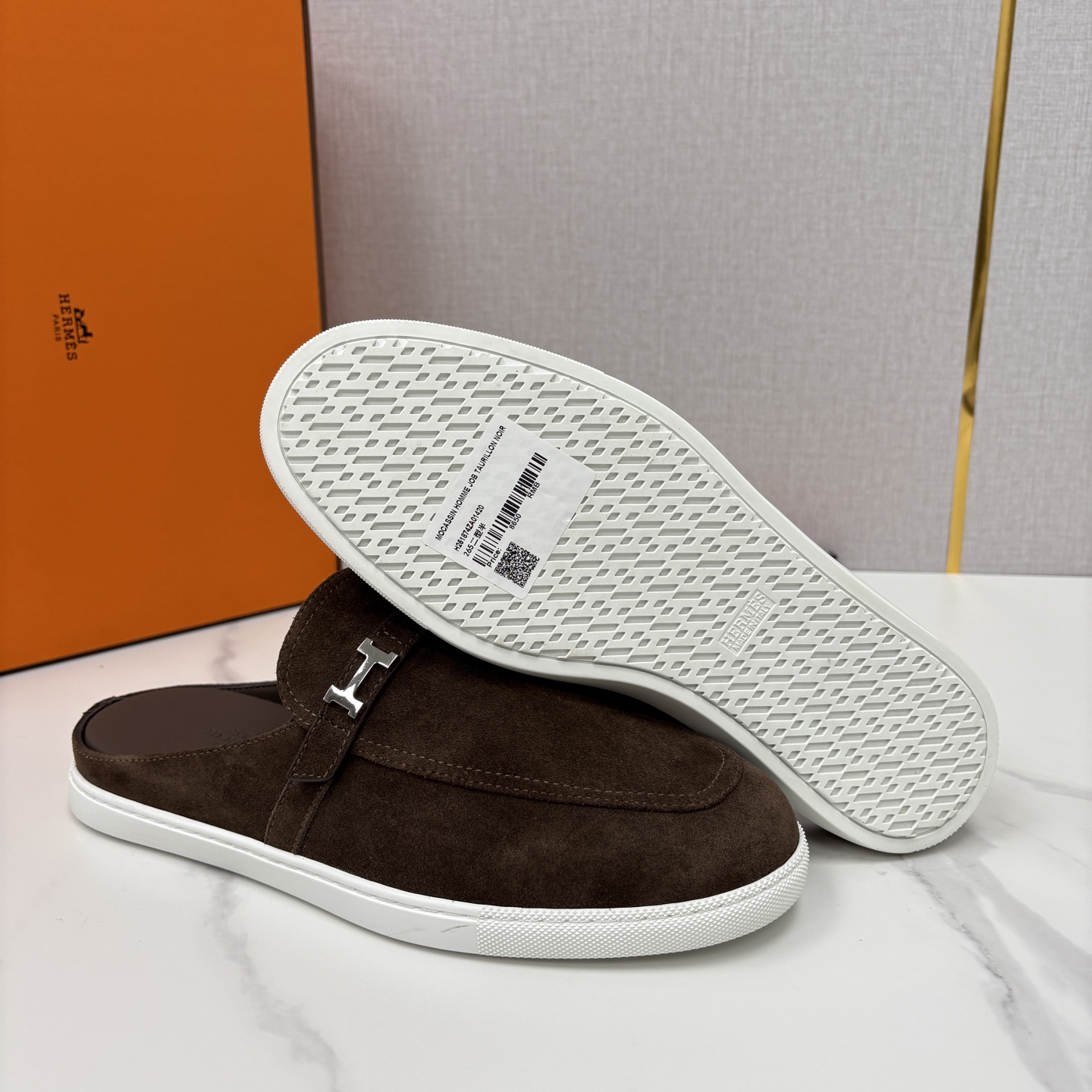 💋💍H家新品 Hermè* 爱马-仕 穆勒鞋 男士半拖 官方 9,280 奢适慵懒的高阶表达 甄选进口小