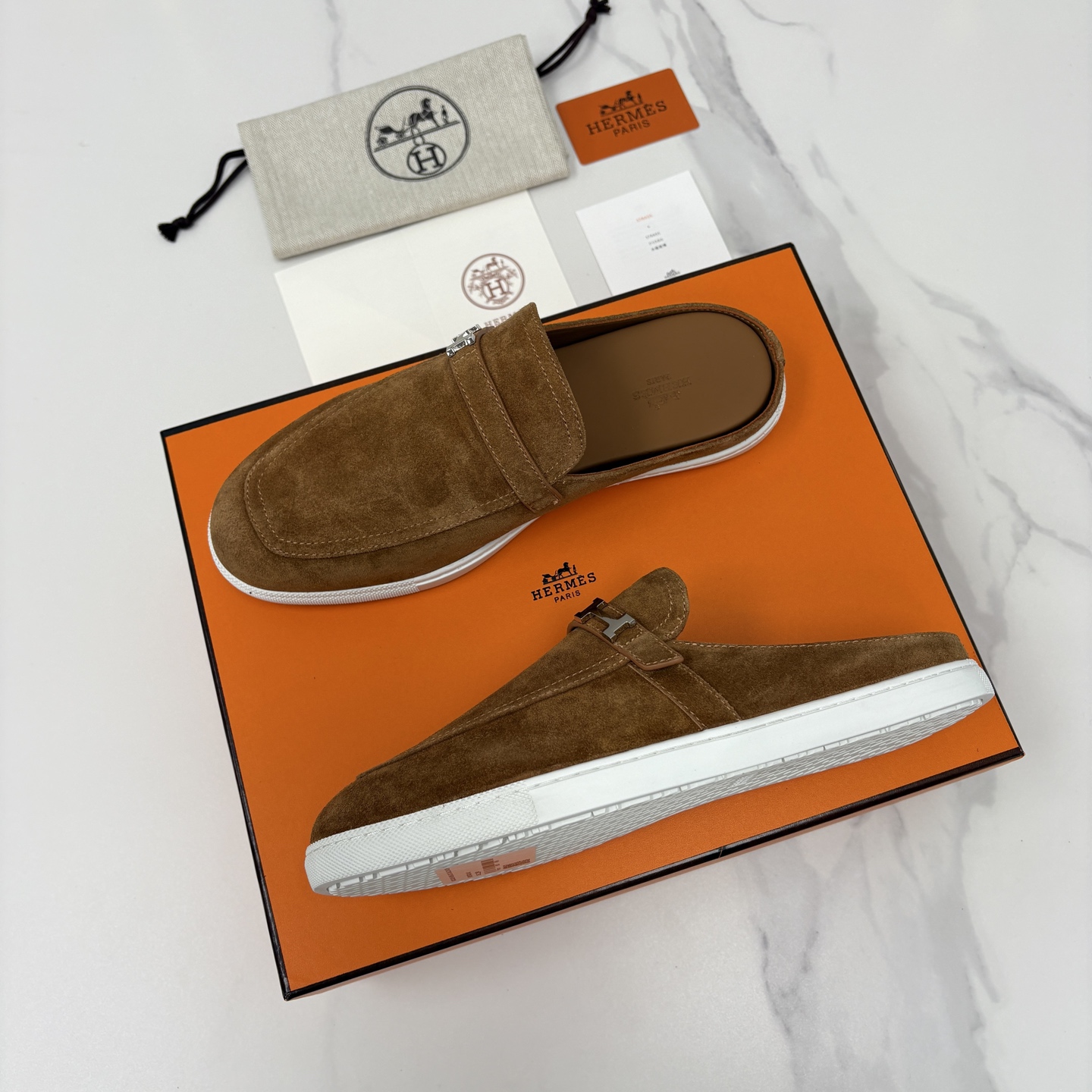💋💍H家新品 Hermè* 爱马-仕 穆勒鞋 男士半拖 官方 9,280 奢适慵懒的高阶表达 甄选进口小