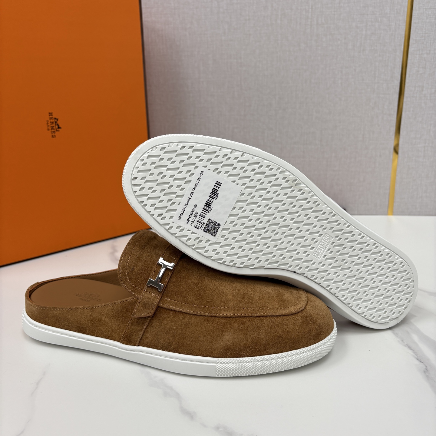 💋💍H家新品 Hermè* 爱马-仕 穆勒鞋 男士半拖 官方 9,280 奢适慵懒的高阶表达 甄选进口小