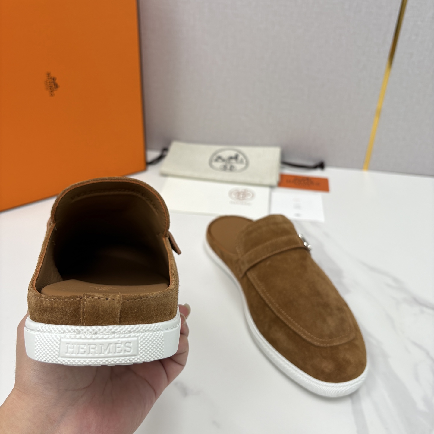 💋💍H家新品 Hermè* 爱马-仕 穆勒鞋 男士半拖 官方 9,280 奢适慵懒的高阶表达 甄选进口小