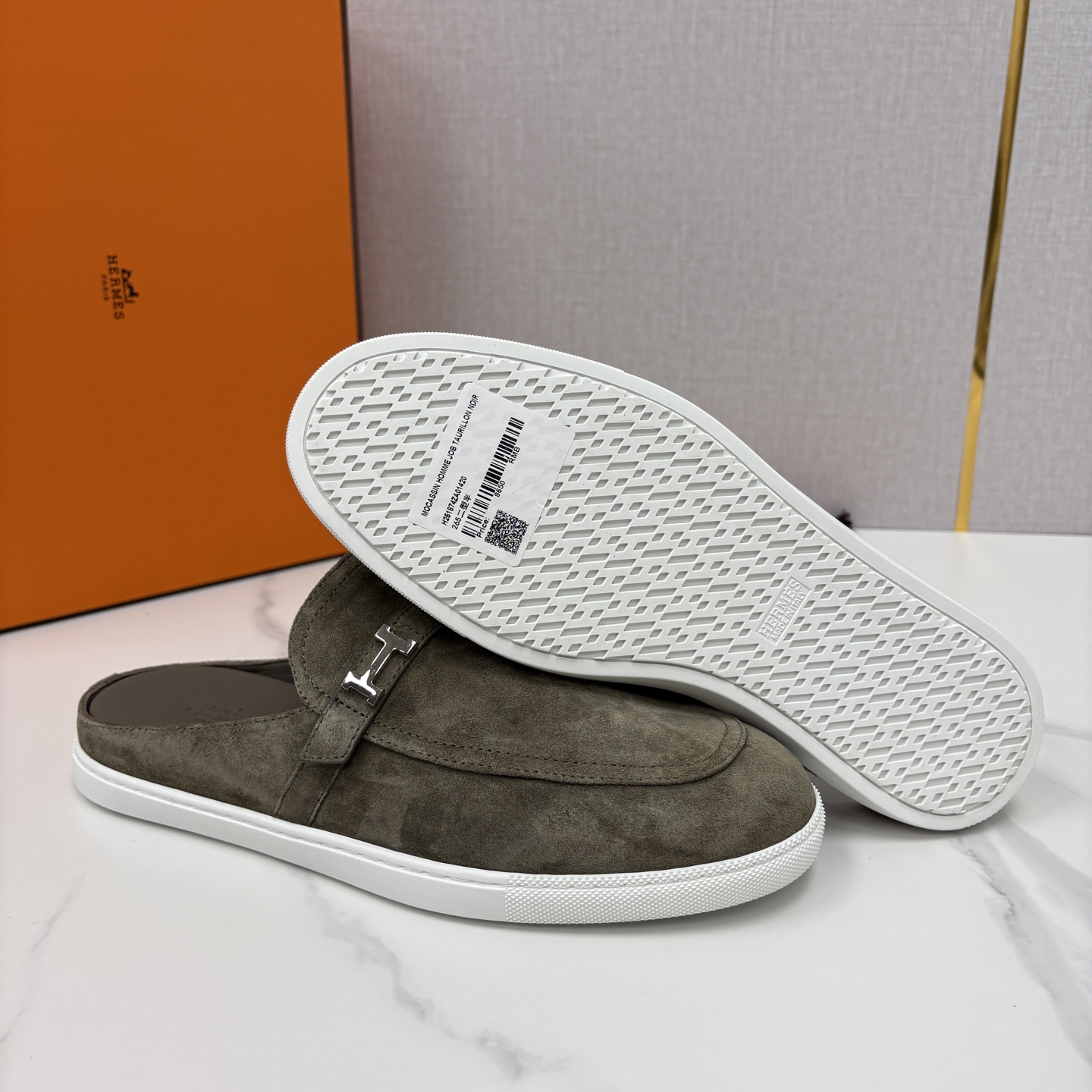 💋💍H家新品 Hermè* 爱马-仕 穆勒鞋 男士半拖 官方 9,280 奢适慵懒的高阶表达 甄选进口小