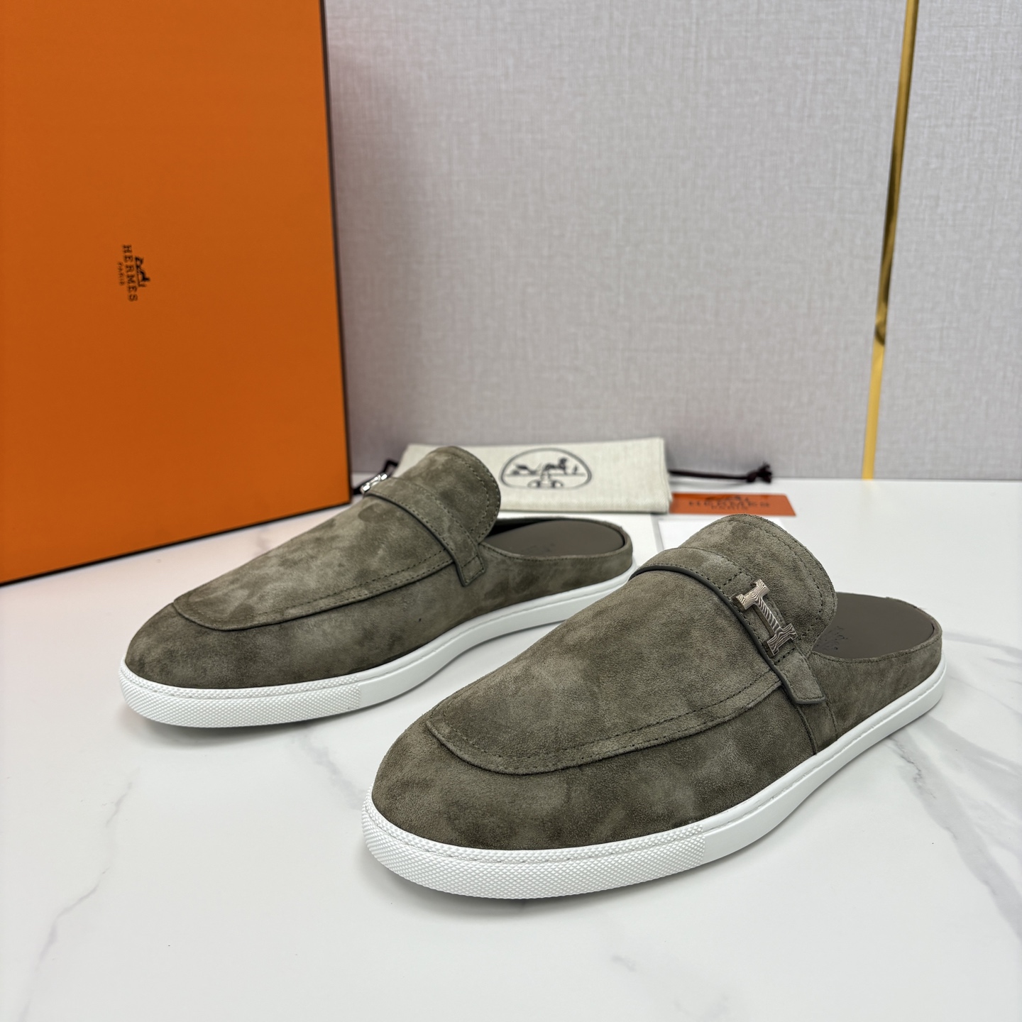 💋💍H家新品 Hermè* 爱马-仕 穆勒鞋 男士半拖 官方 9,280 奢适慵懒的高阶表达 甄选进口小