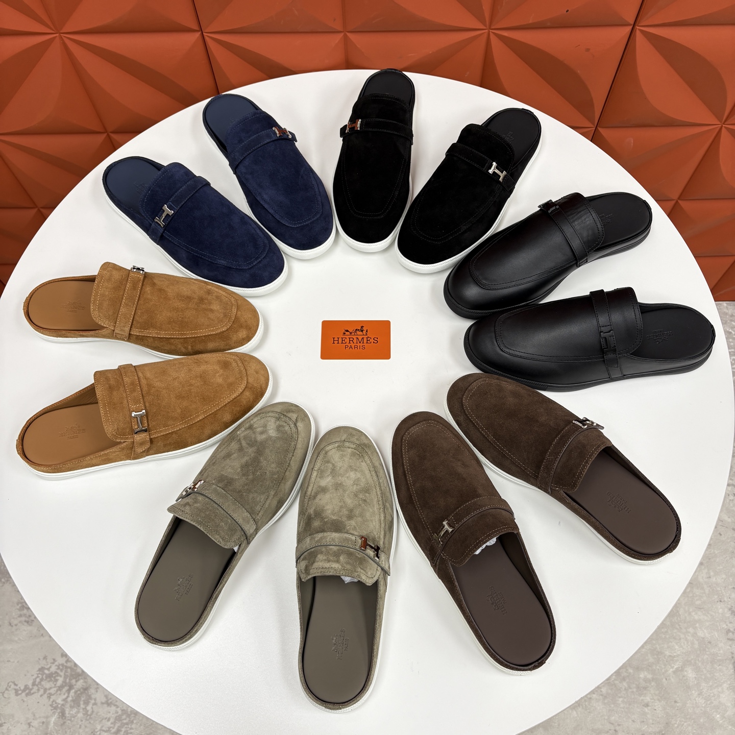 💋💍H家新品 Hermè* 爱马-仕 穆勒鞋 男士半拖 官方 9,280 奢适慵懒的高阶表达 甄选进口小