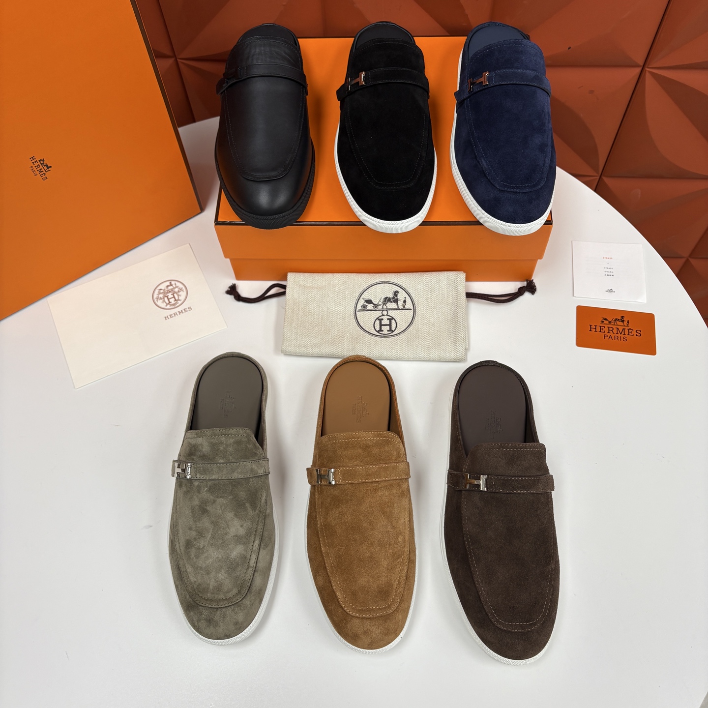 💋💍H家新品 Hermè* 爱马-仕 穆勒鞋 男士半拖 官方 9,280 奢适慵懒的高阶表达 甄选进口小