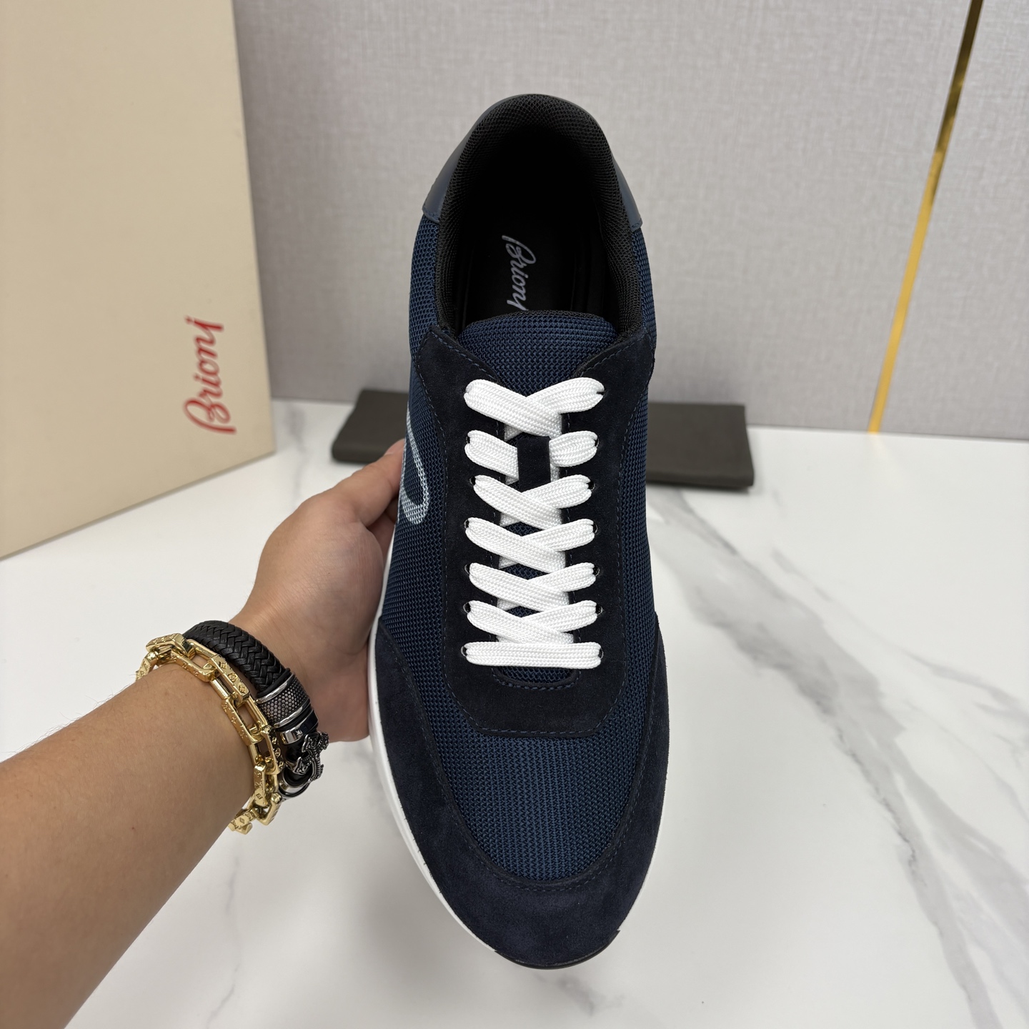 💋💍 Brion* （布里-奥尼） 男士新款轻奢休闲运动鞋 该品牌于1945年创立于意大利罗马的男装奢侈