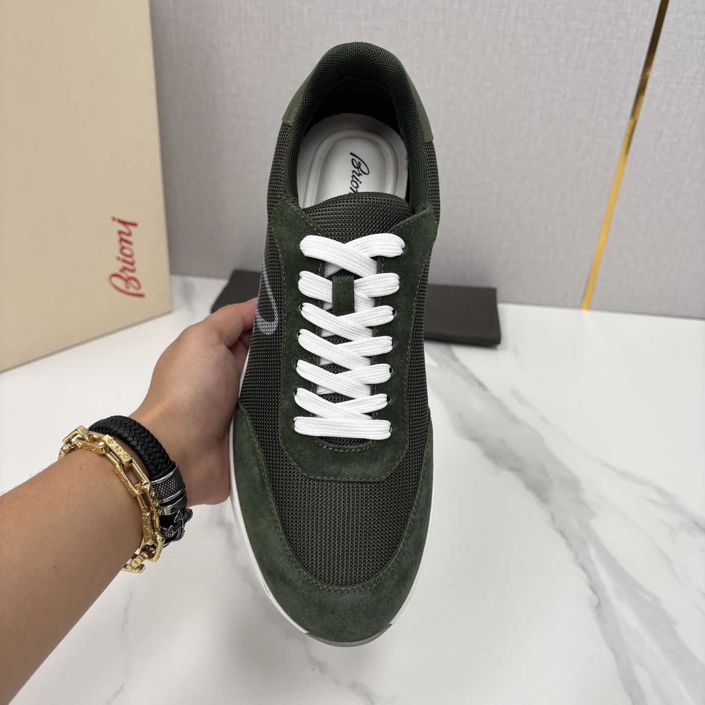 💋💍 Brion* （布里-奥尼） 男士新款轻奢休闲运动鞋 该品牌于1945年创立于意大利罗马的男装奢侈