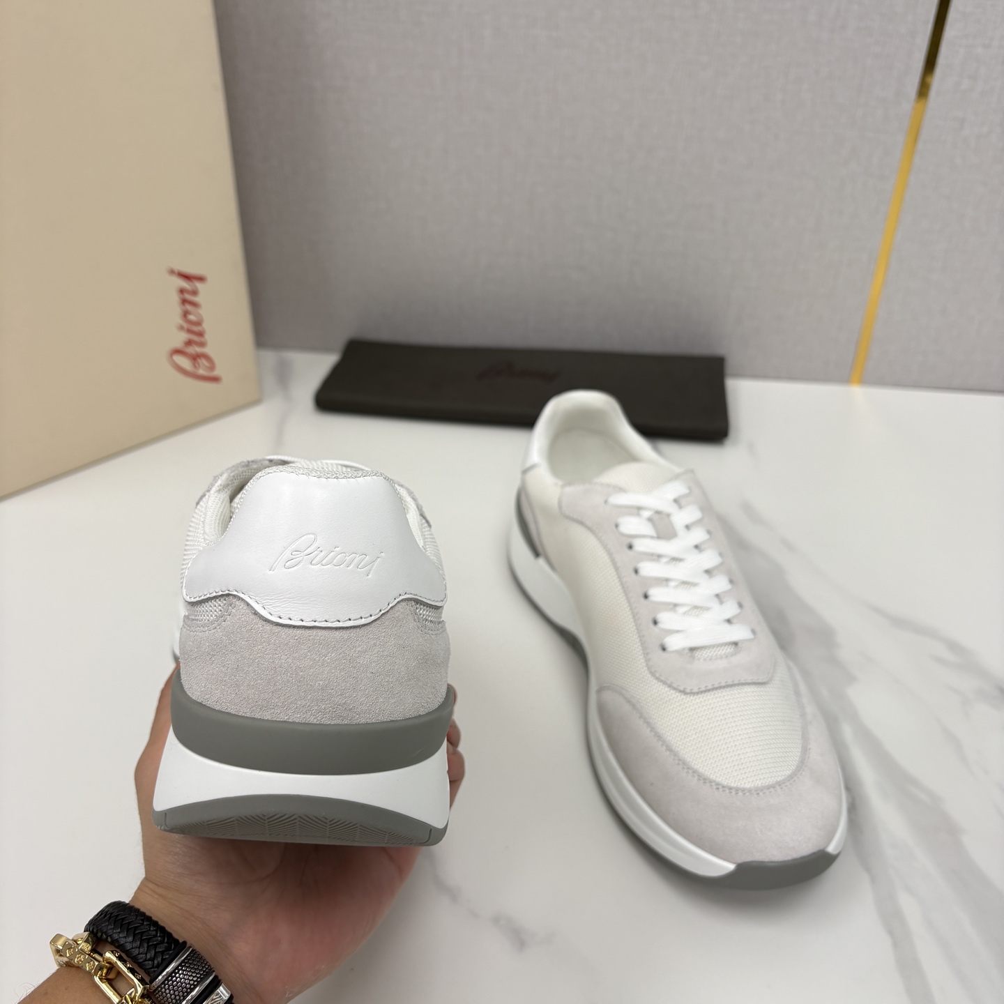💋💍 Brion* （布里-奥尼） 男士新款轻奢休闲运动鞋 该品牌于1945年创立于意大利罗马的男装奢侈
