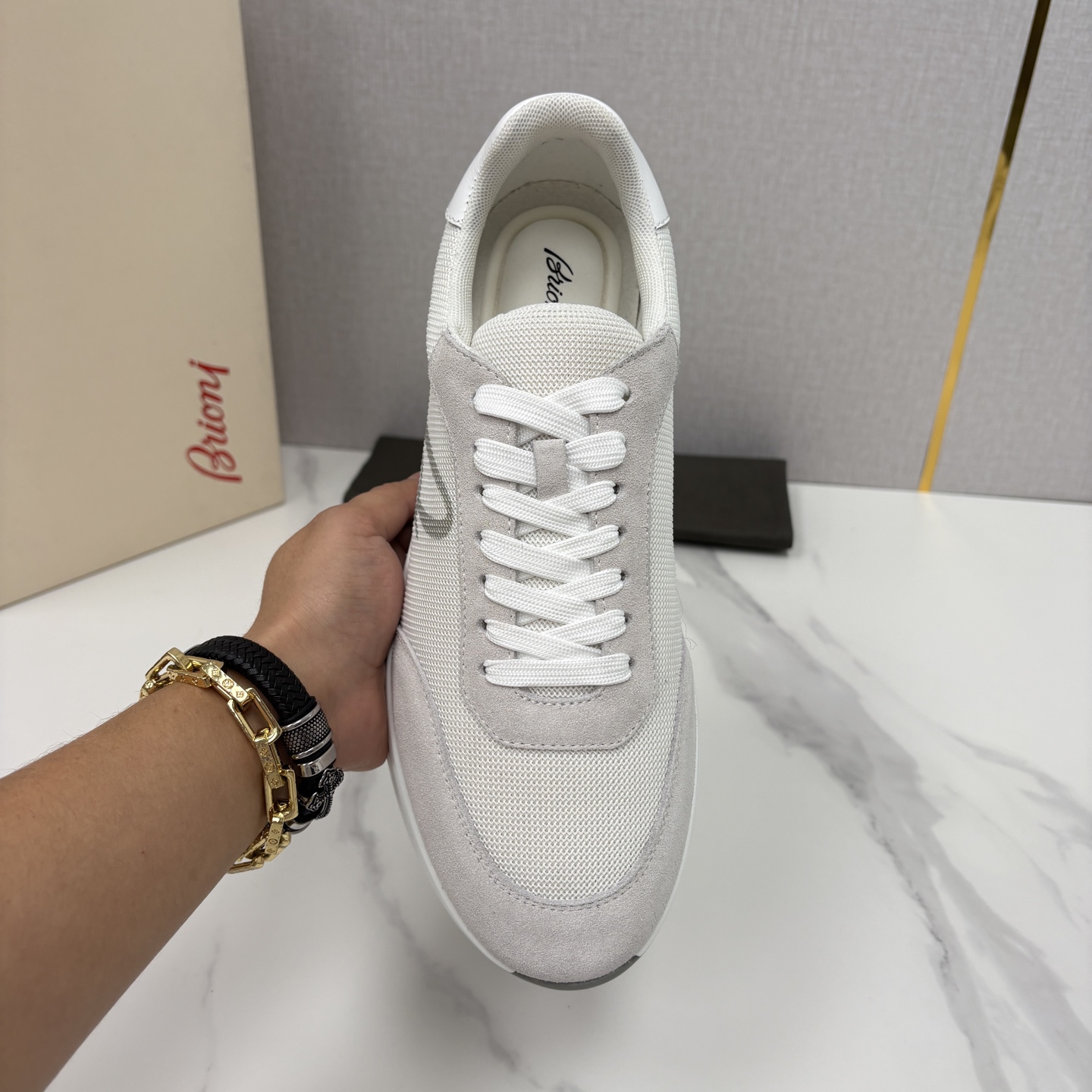 💋💍 Brion* （布里-奥尼） 男士新款轻奢休闲运动鞋 该品牌于1945年创立于意大利罗马的男装奢侈