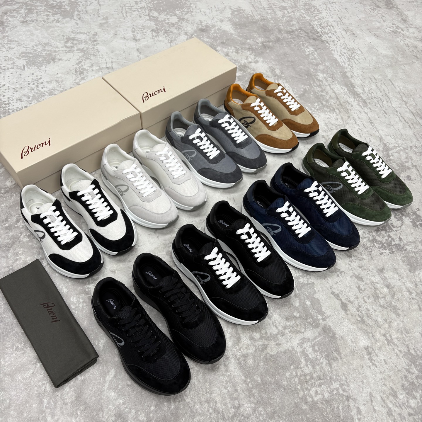 💋💍 Brion* （布里-奥尼） 男士新款轻奢休闲运动鞋 该品牌于1945年创立于意大利罗马的男装奢侈