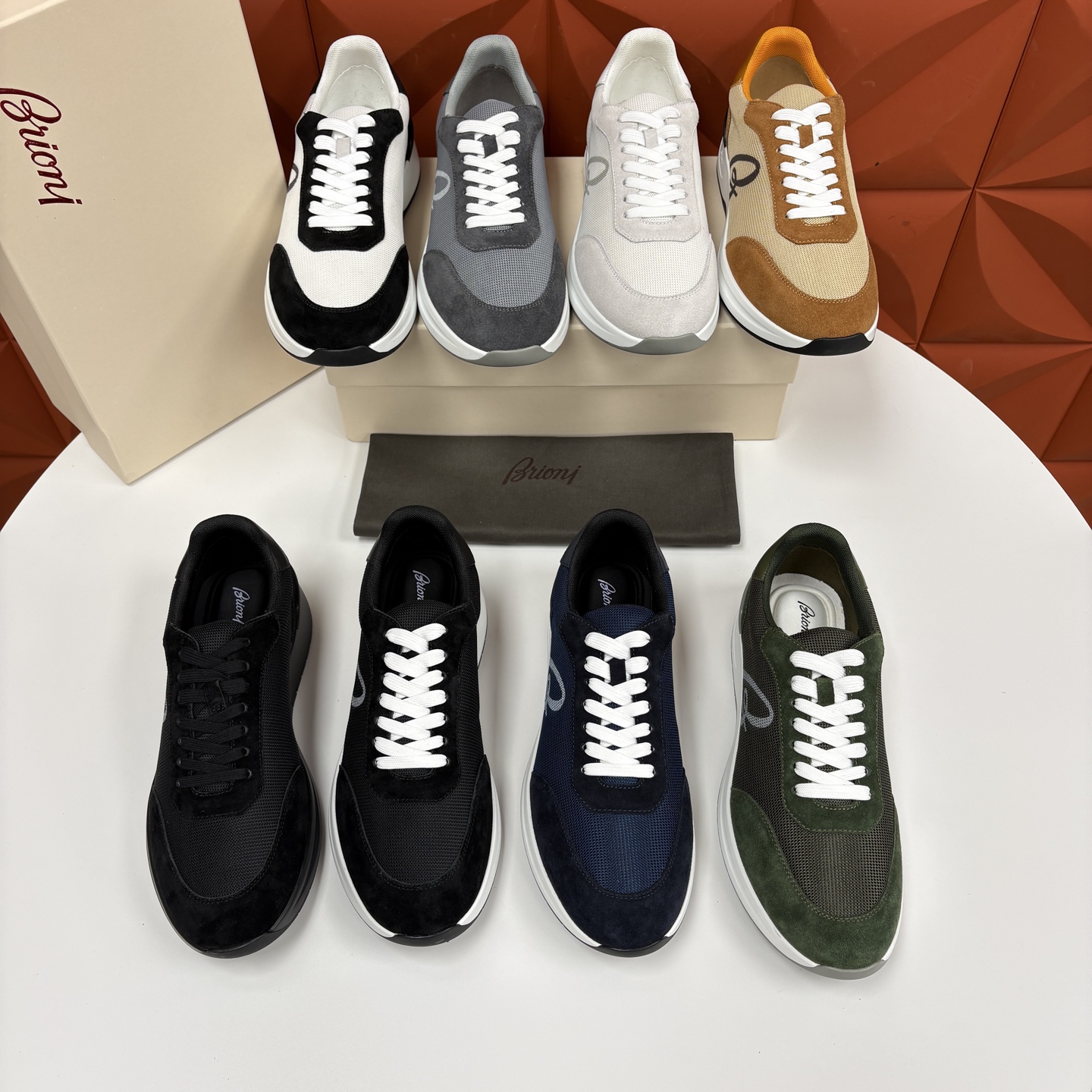💋💍 Brion* （布里-奥尼） 男士新款轻奢休闲运动鞋 该品牌于1945年创立于意大利罗马的男装奢侈