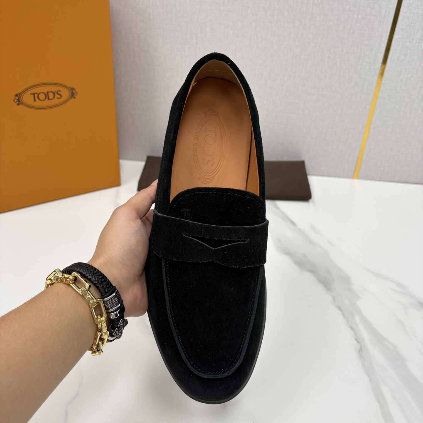 💋💍TOD*S 托德-斯 新品拉菲草（汤德森）OTV绒面皮革乐福鞋上🆕 官方 6,300 本款便鞋面料来