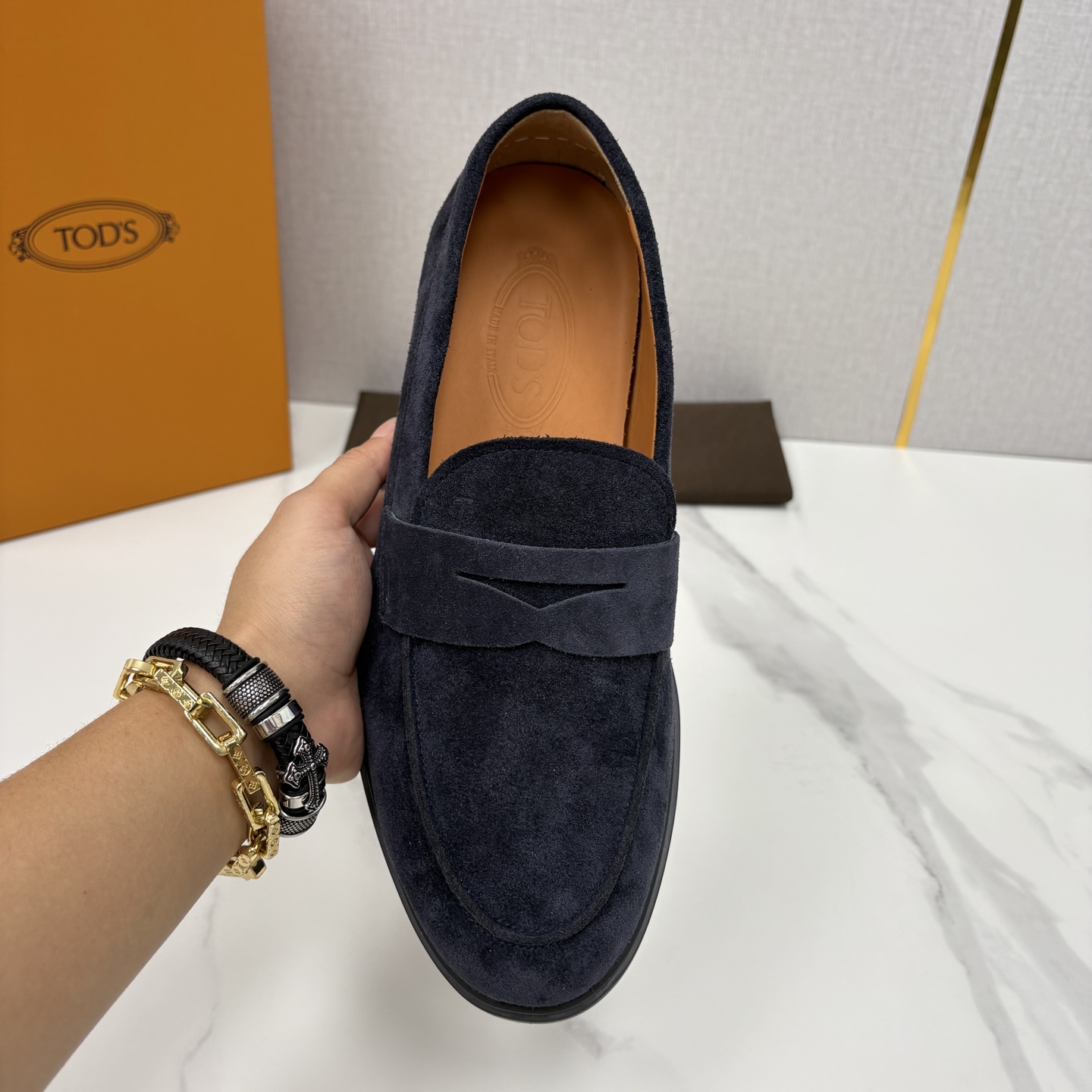 💋💍TOD*S 托德-斯 新品拉菲草（汤德森）OTV绒面皮革乐福鞋上🆕 官方 6,300 本款便鞋面料来