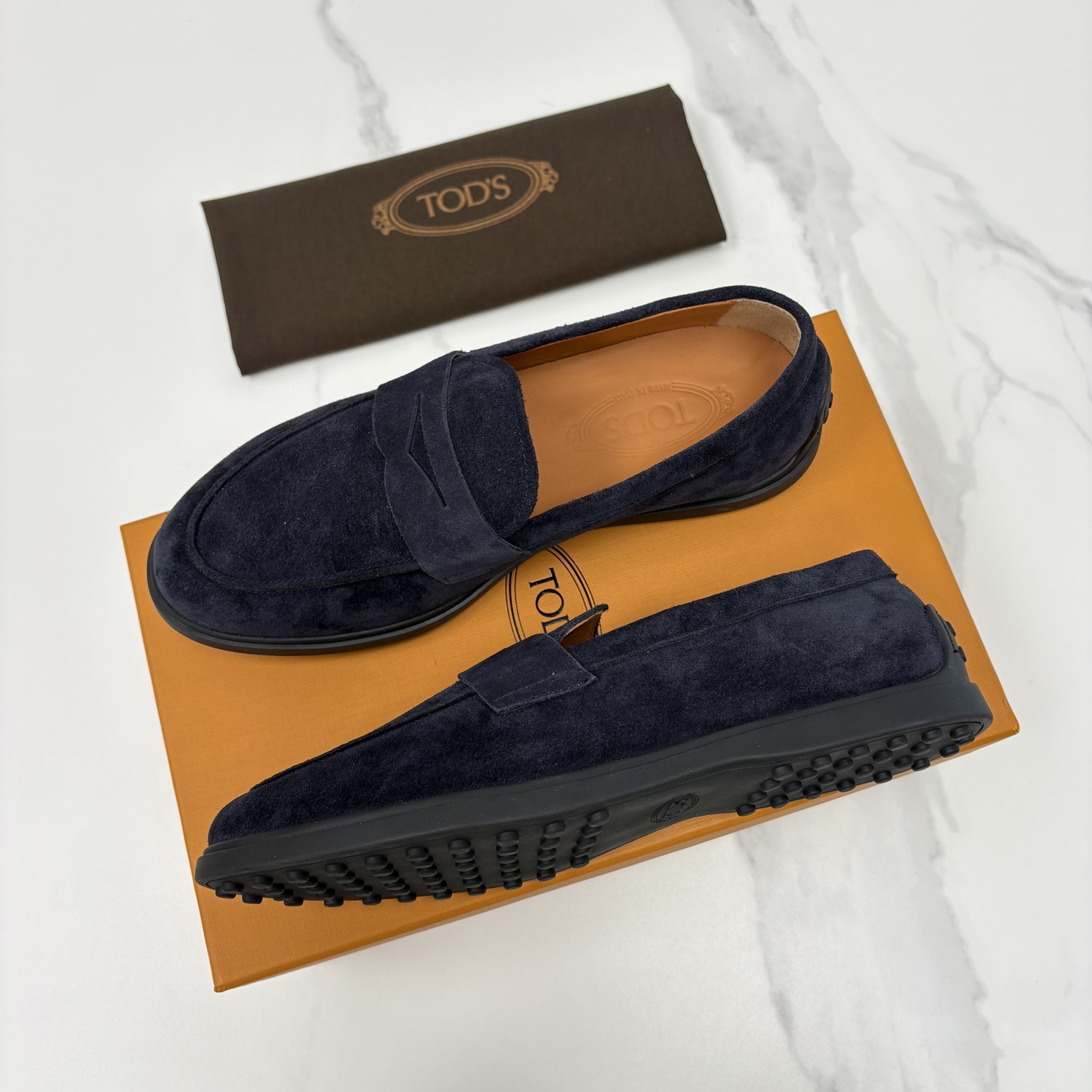 💋💍TOD*S 托德-斯 新品拉菲草（汤德森）OTV绒面皮革乐福鞋上🆕 官方 6,300 本款便鞋面料来