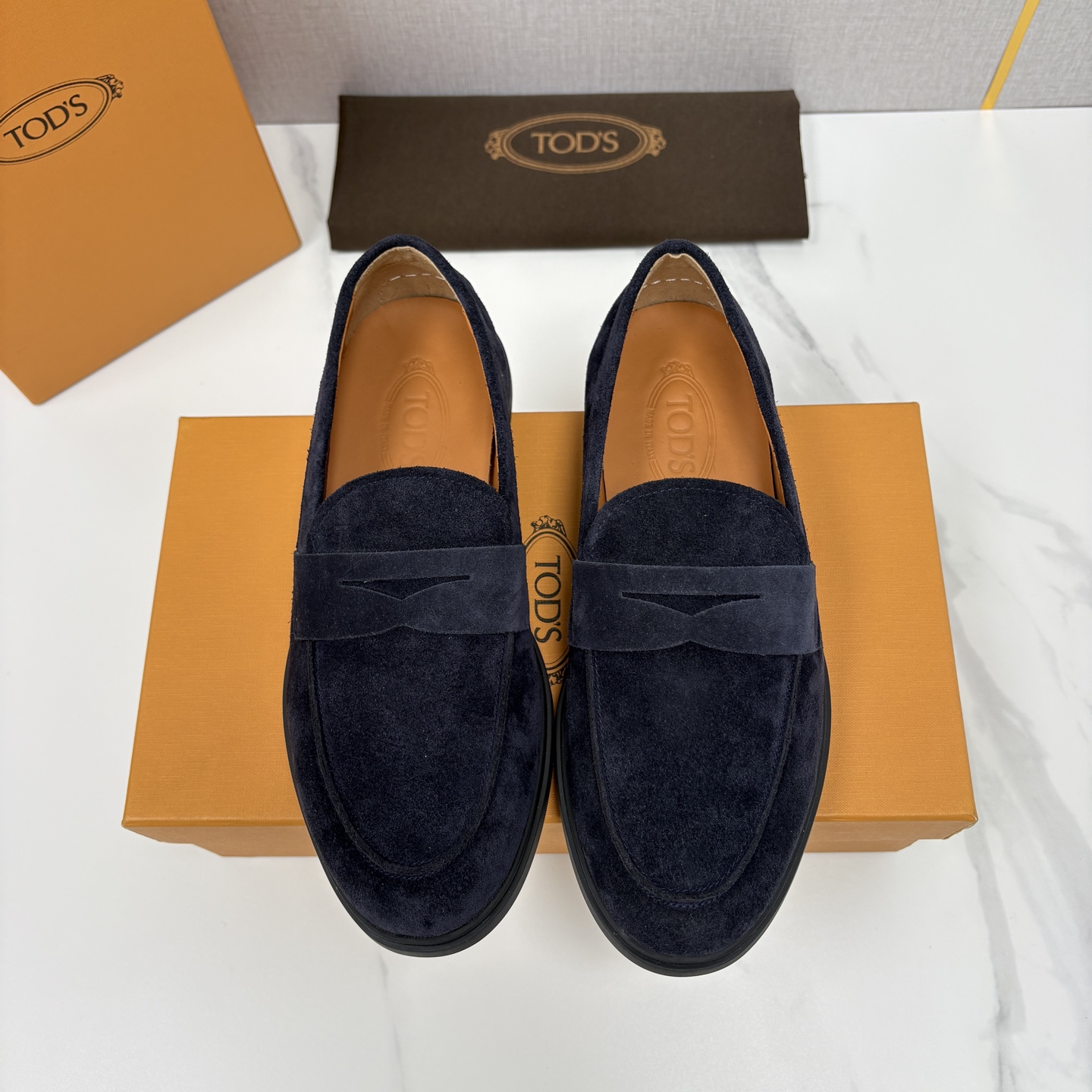 💋💍TOD*S 托德-斯 新品拉菲草（汤德森）OTV绒面皮革乐福鞋上🆕 官方 6,300 本款便鞋面料来