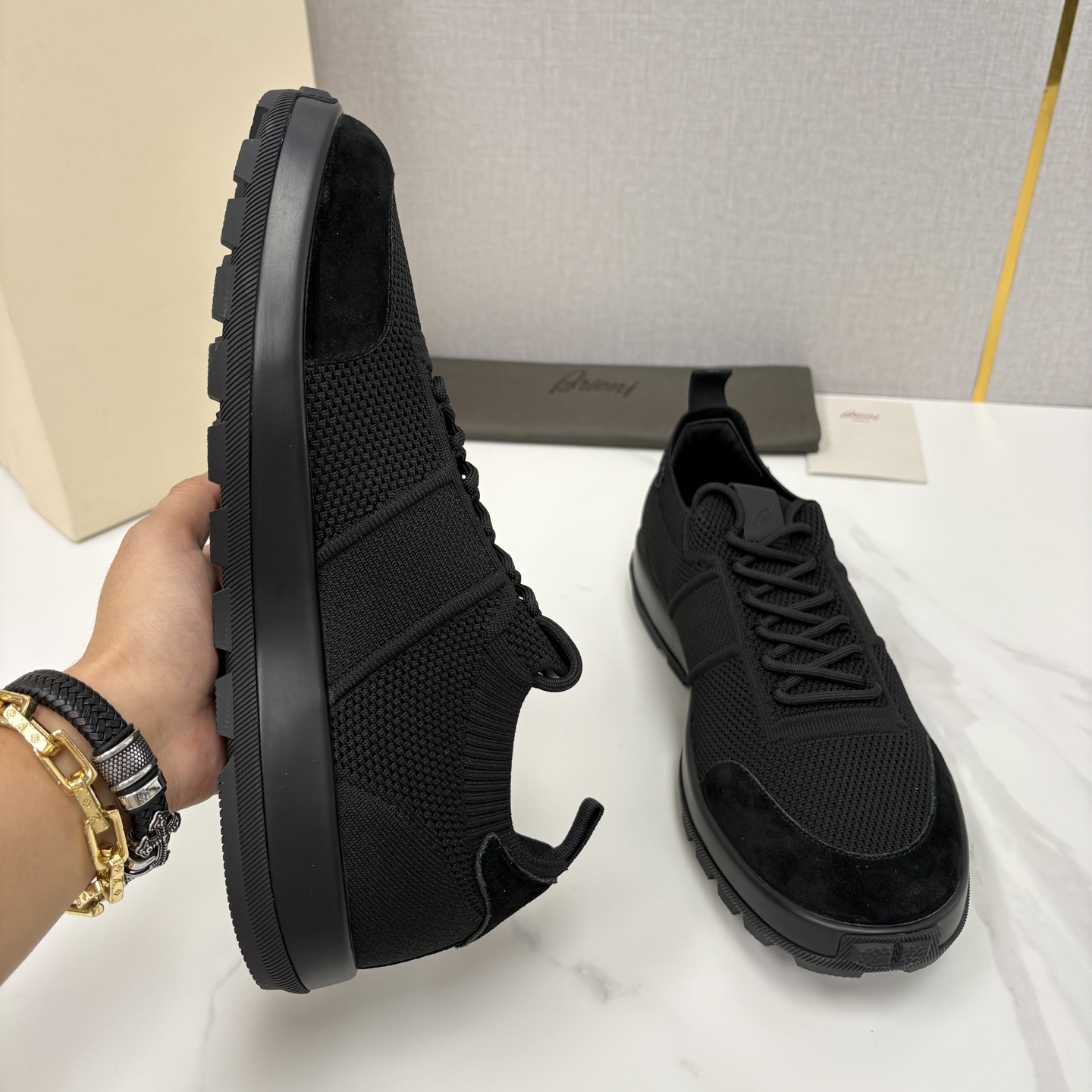 💋💍 Brion* （布里-奥尼） 男士新款轻奢休闲运动鞋 该品牌于1945年创立于意大利罗马的男装奢侈