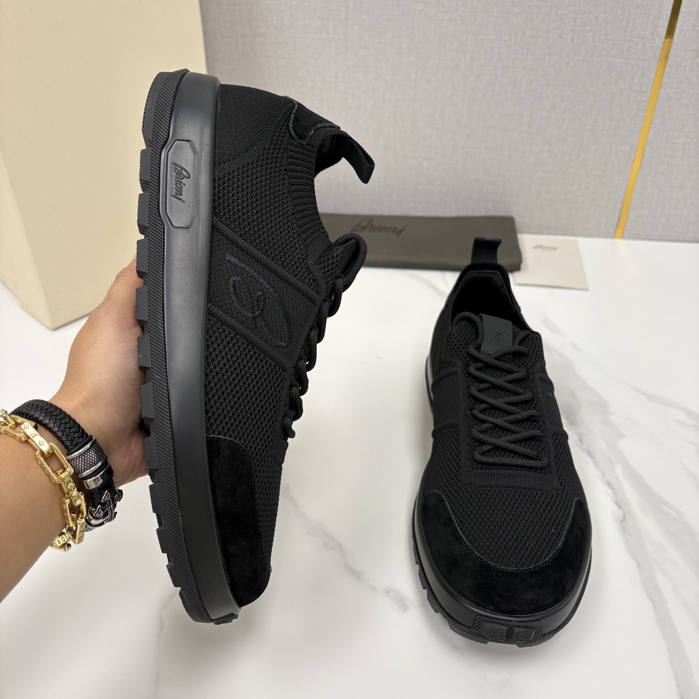 💋💍 Brion* （布里-奥尼） 男士新款轻奢休闲运动鞋 该品牌于1945年创立于意大利罗马的男装奢侈