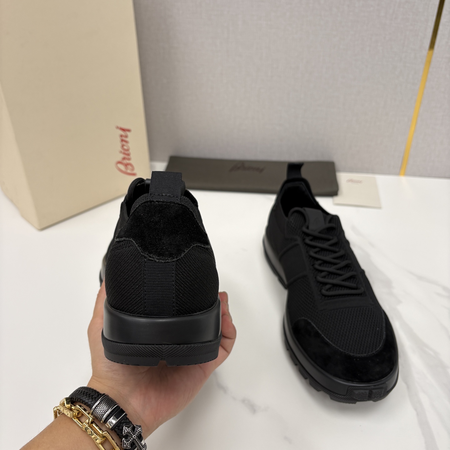 💋💍 Brion* （布里-奥尼） 男士新款轻奢休闲运动鞋 该品牌于1945年创立于意大利罗马的男装奢侈