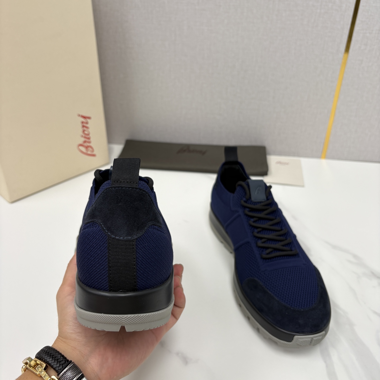 💋💍 Brion* （布里-奥尼） 男士新款轻奢休闲运动鞋 该品牌于1945年创立于意大利罗马的男装奢侈