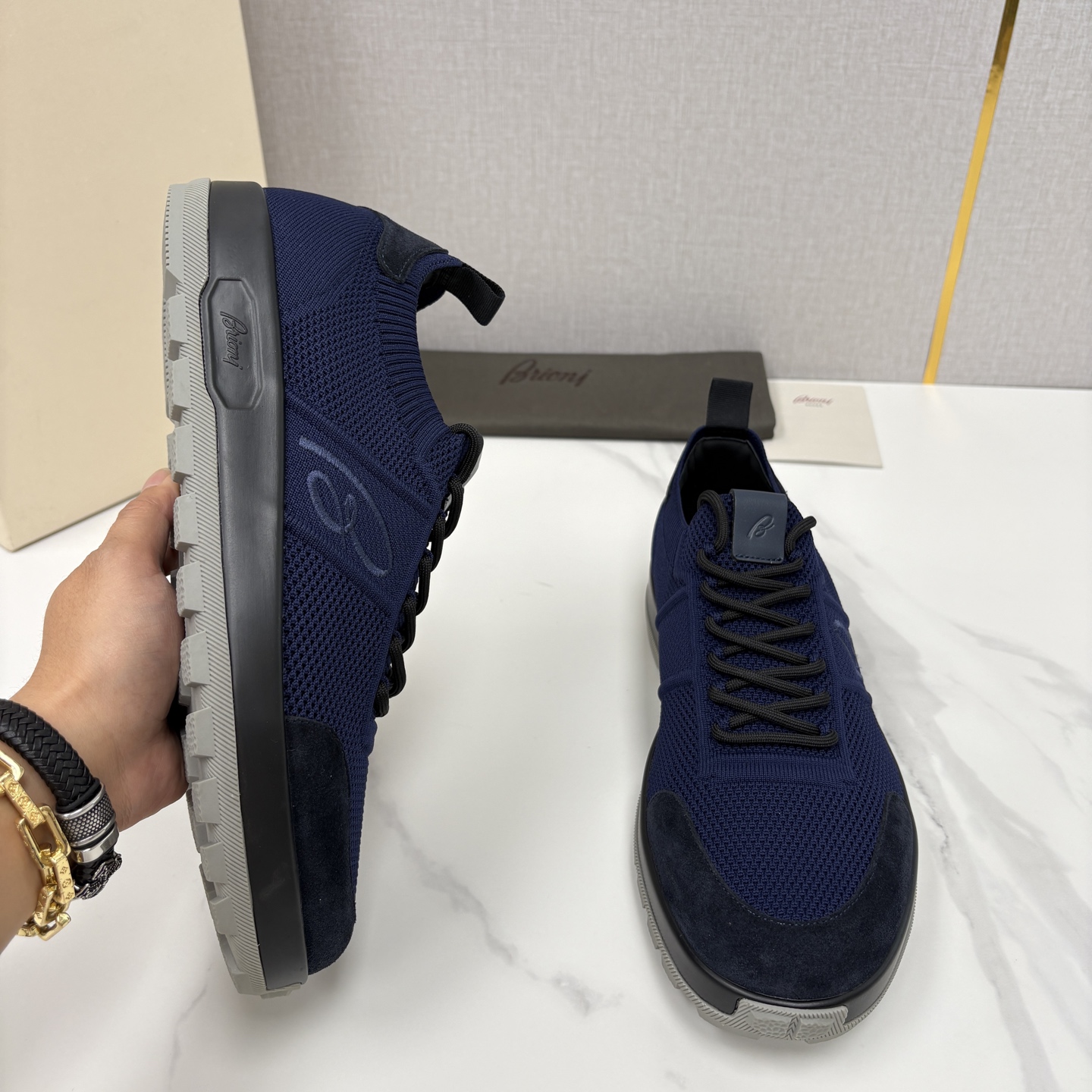 💋💍 Brion* （布里-奥尼） 男士新款轻奢休闲运动鞋 该品牌于1945年创立于意大利罗马的男装奢侈