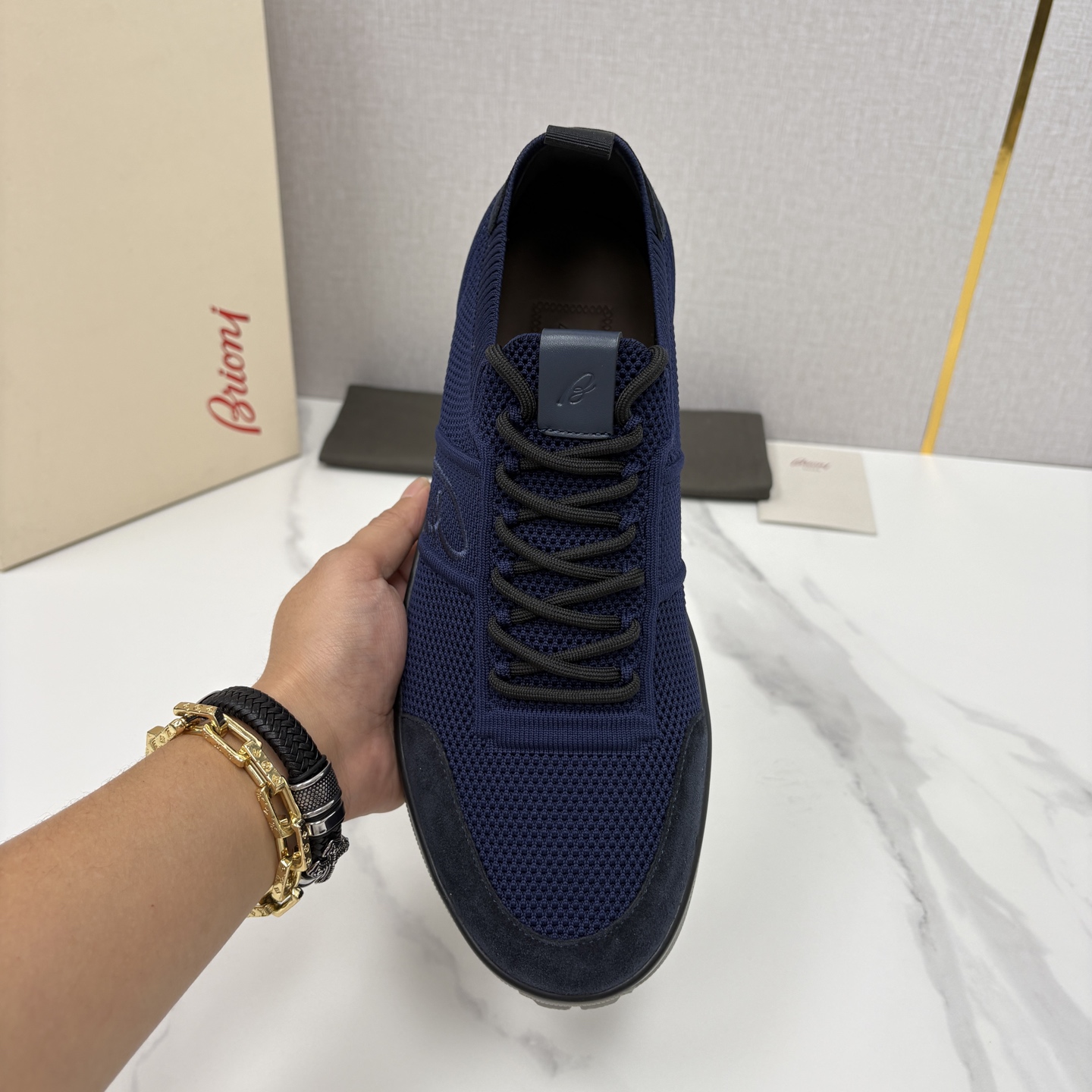 💋💍 Brion* （布里-奥尼） 男士新款轻奢休闲运动鞋 该品牌于1945年创立于意大利罗马的男装奢侈