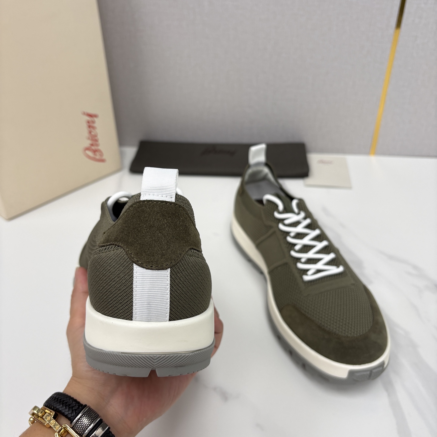 💋💍 Brion* （布里-奥尼） 男士新款轻奢休闲运动鞋 该品牌于1945年创立于意大利罗马的男装奢侈