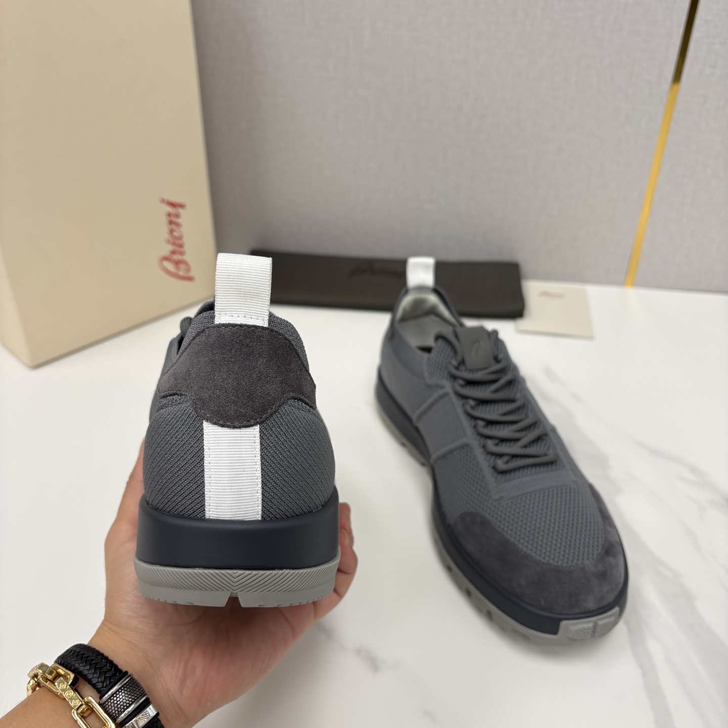 💋💍 Brion* （布里-奥尼） 男士新款轻奢休闲运动鞋 该品牌于1945年创立于意大利罗马的男装奢侈