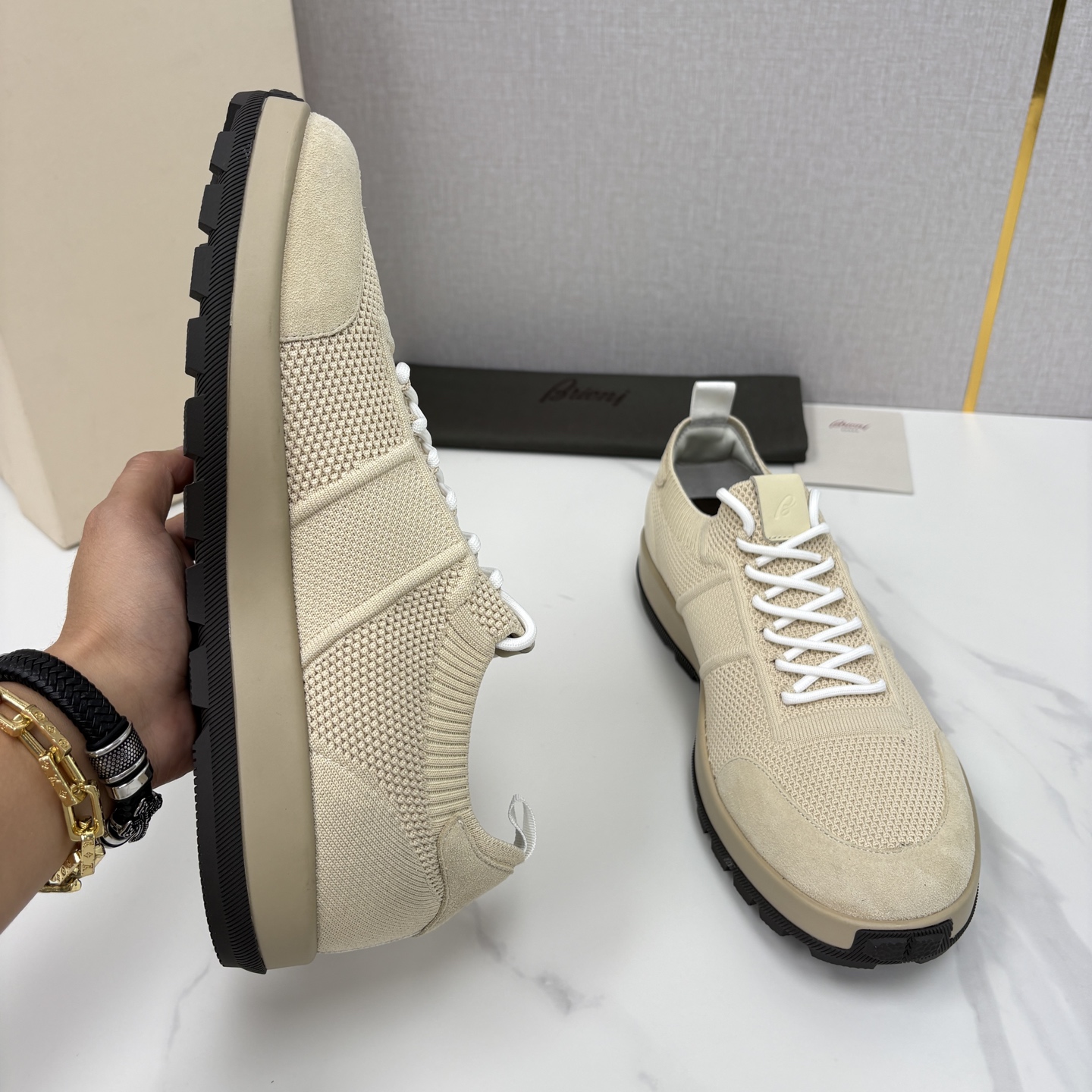 💋💍 Brion* （布里-奥尼） 男士新款轻奢休闲运动鞋 该品牌于1945年创立于意大利罗马的男装奢侈