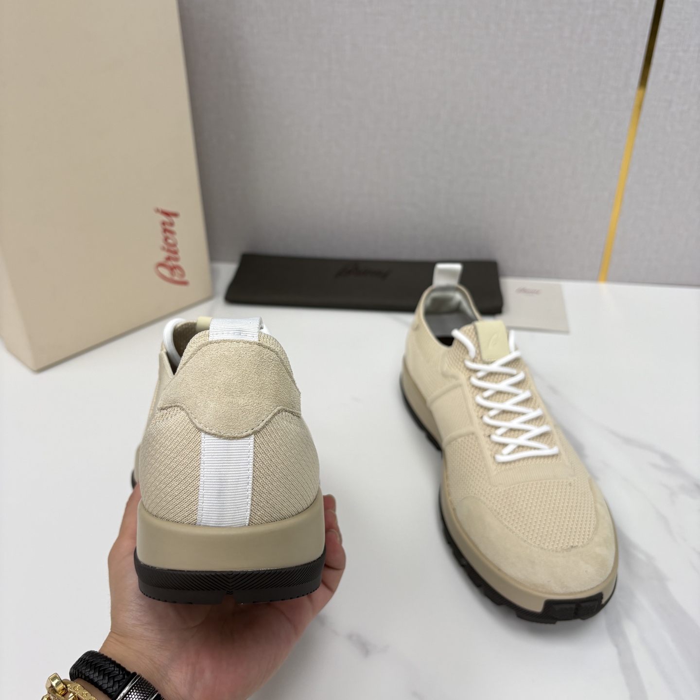 💋💍 Brion* （布里-奥尼） 男士新款轻奢休闲运动鞋 该品牌于1945年创立于意大利罗马的男装奢侈
