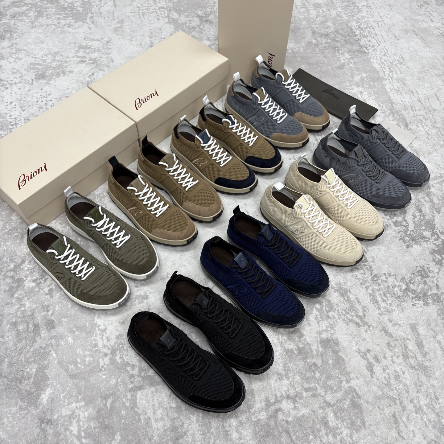 💋💍 Brion* （布里-奥尼） 男士新款轻奢休闲运动鞋 该品牌于1945年创立于意大利罗马的男装奢侈